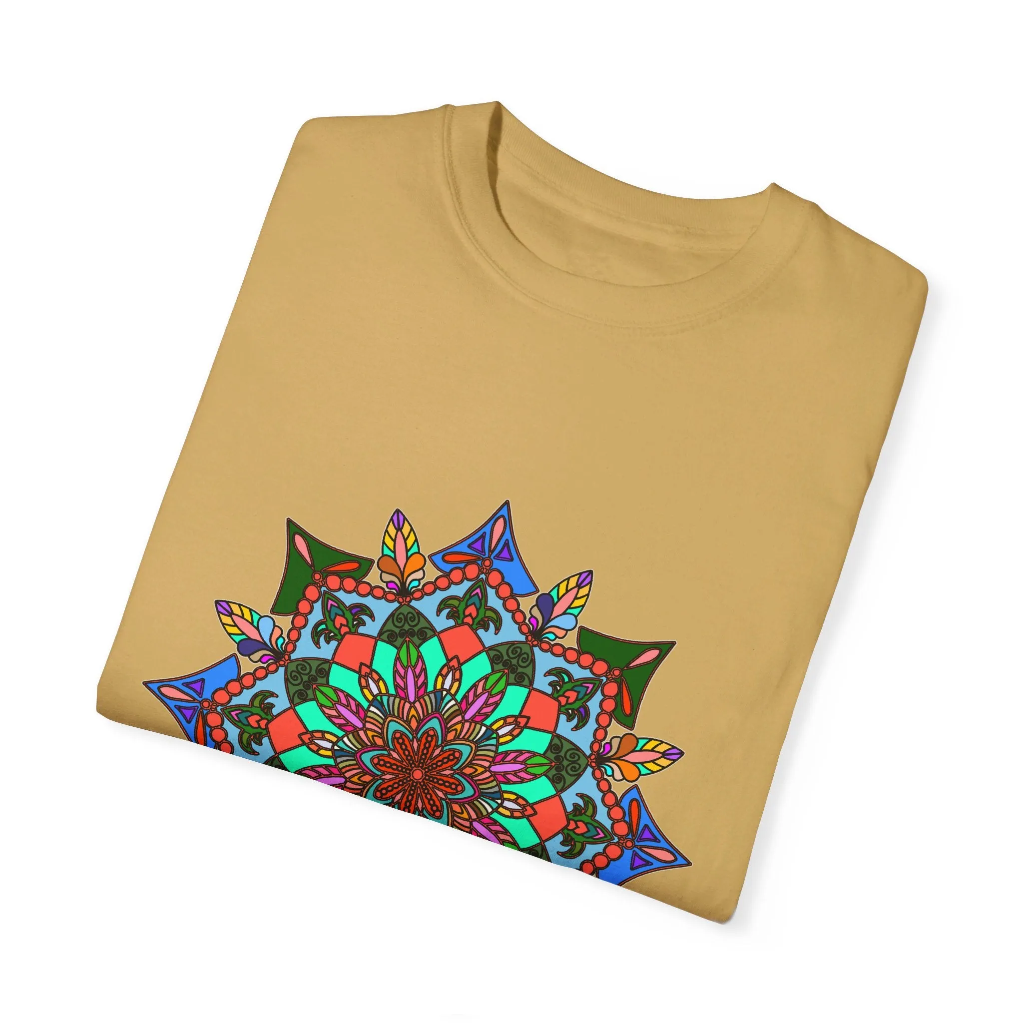 Handmade Mandala T-Shirt - 100% Ring-Spun Cotton