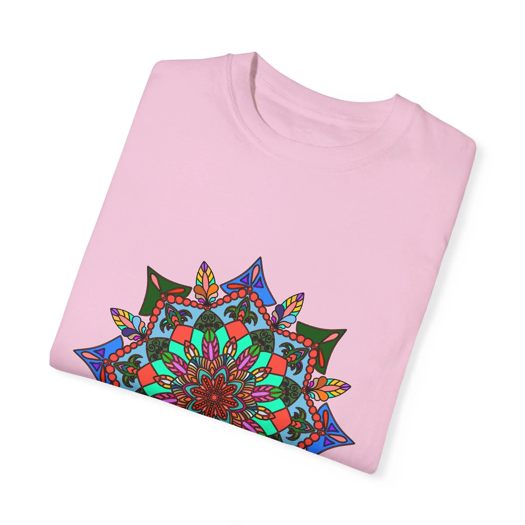 Handmade Mandala T-Shirt - 100% Ring-Spun Cotton