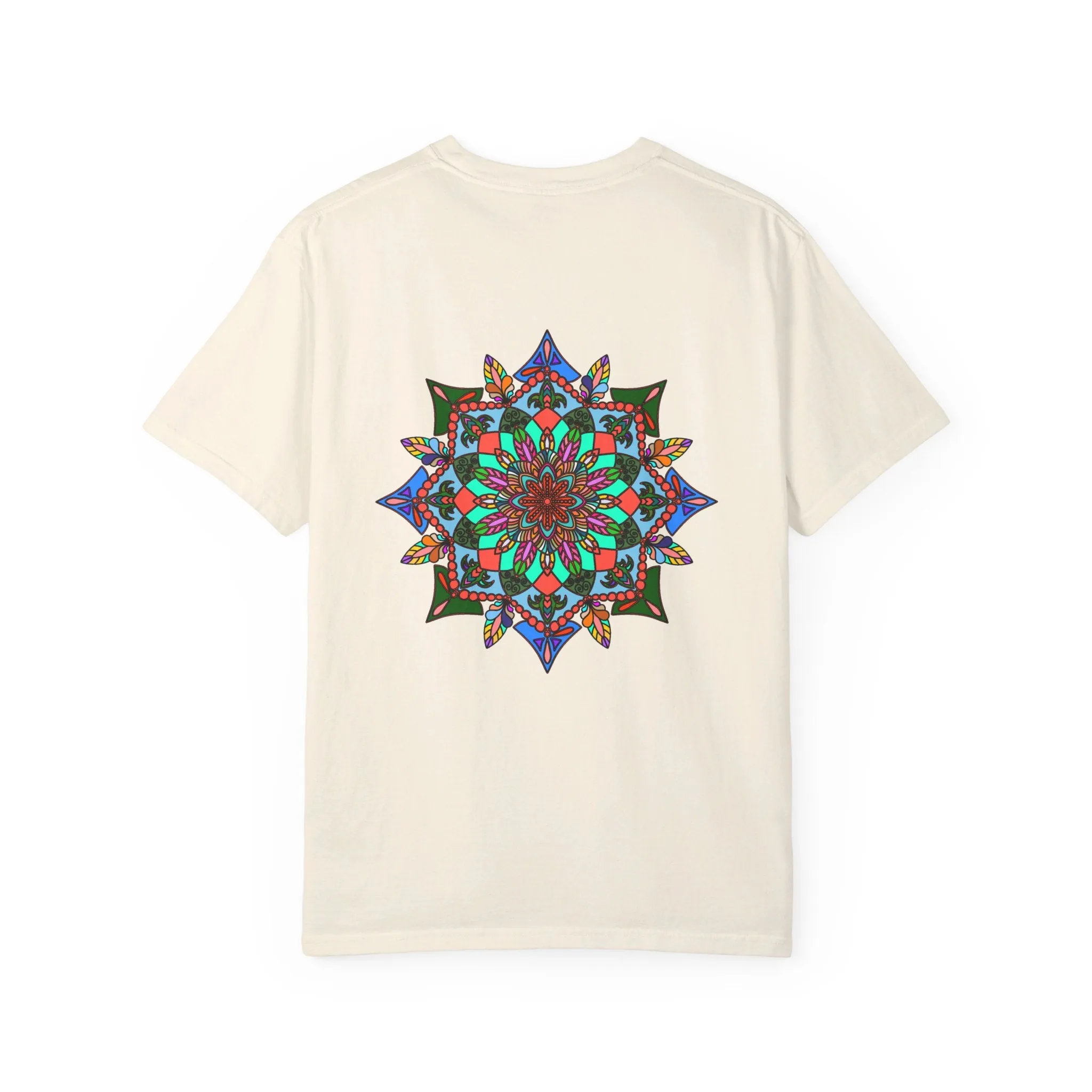 Handmade Mandala T-Shirt - 100% Ring-Spun Cotton