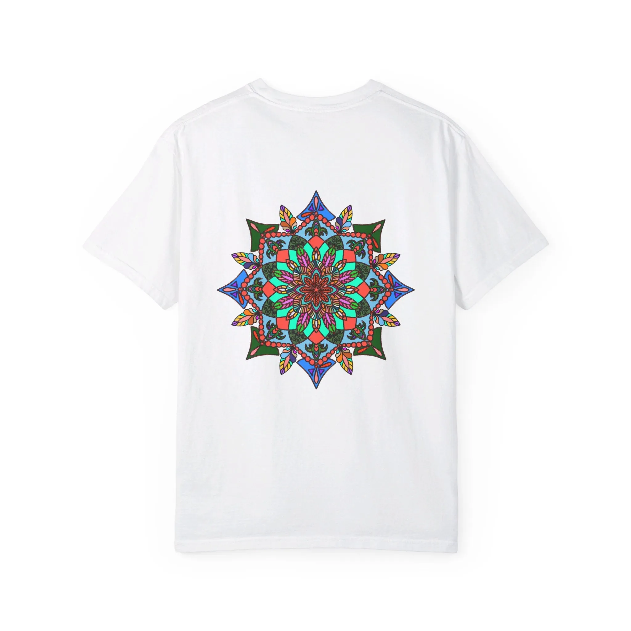 Handmade Mandala T-Shirt - 100% Ring-Spun Cotton