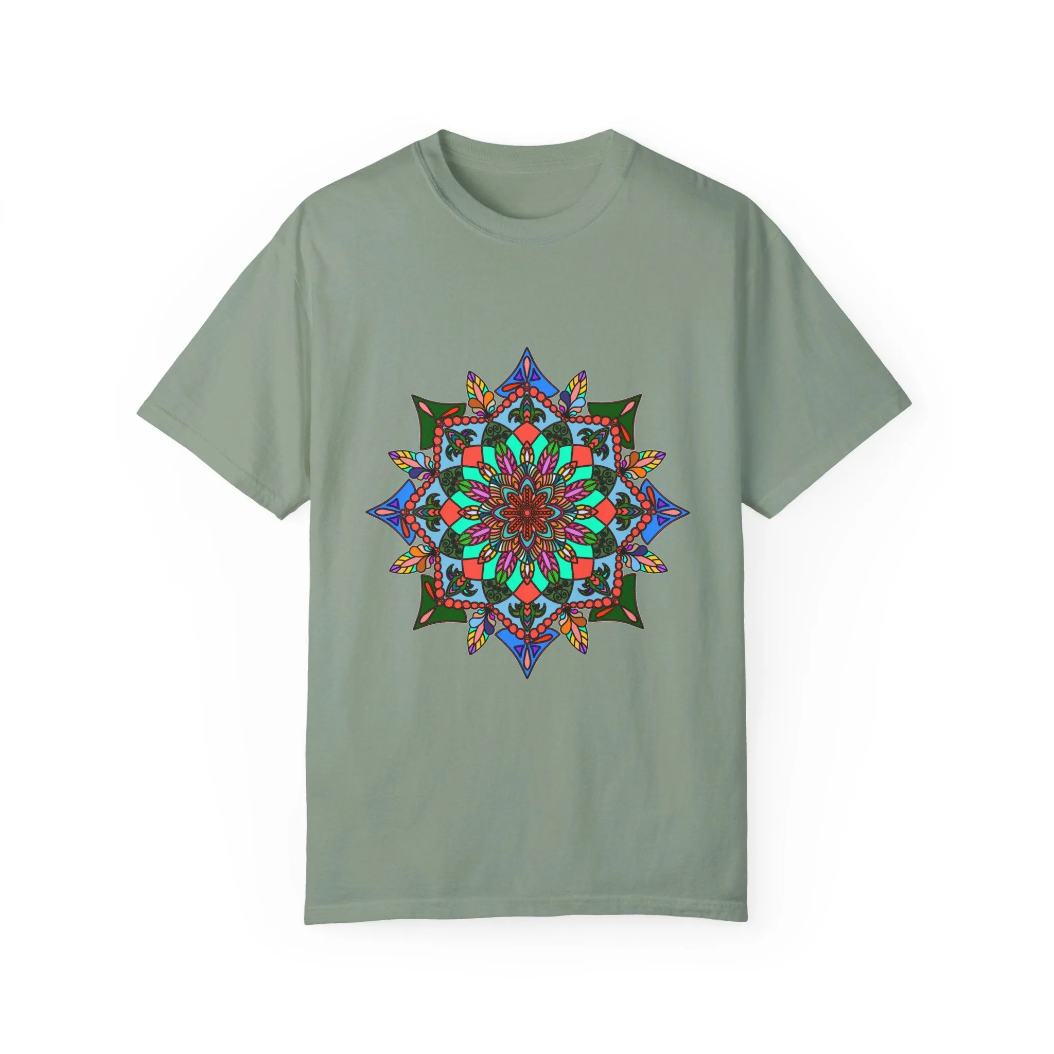 Handmade Mandala T-Shirt - 100% Ring-Spun Cotton