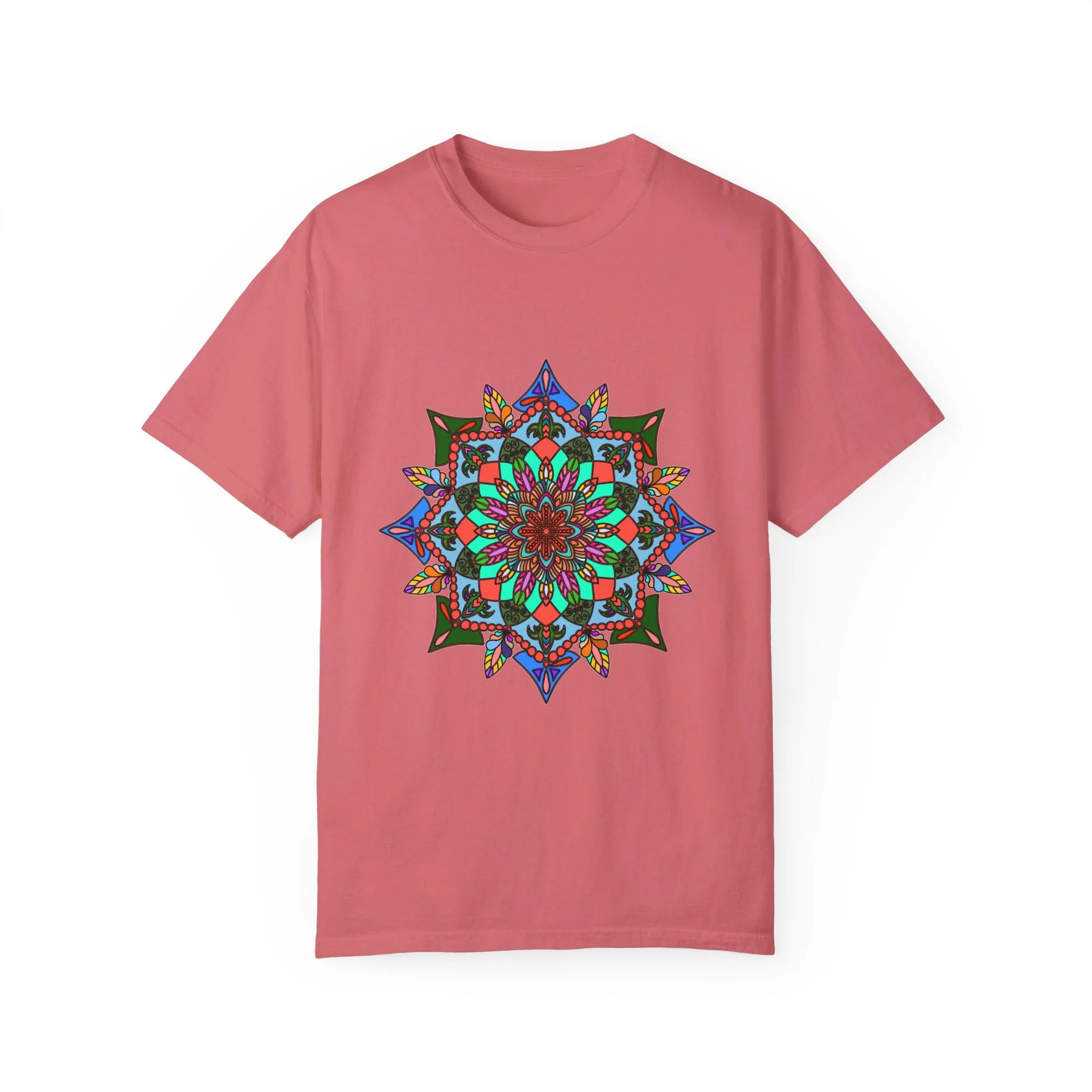 Handmade Mandala T-Shirt - 100% Ring-Spun Cotton