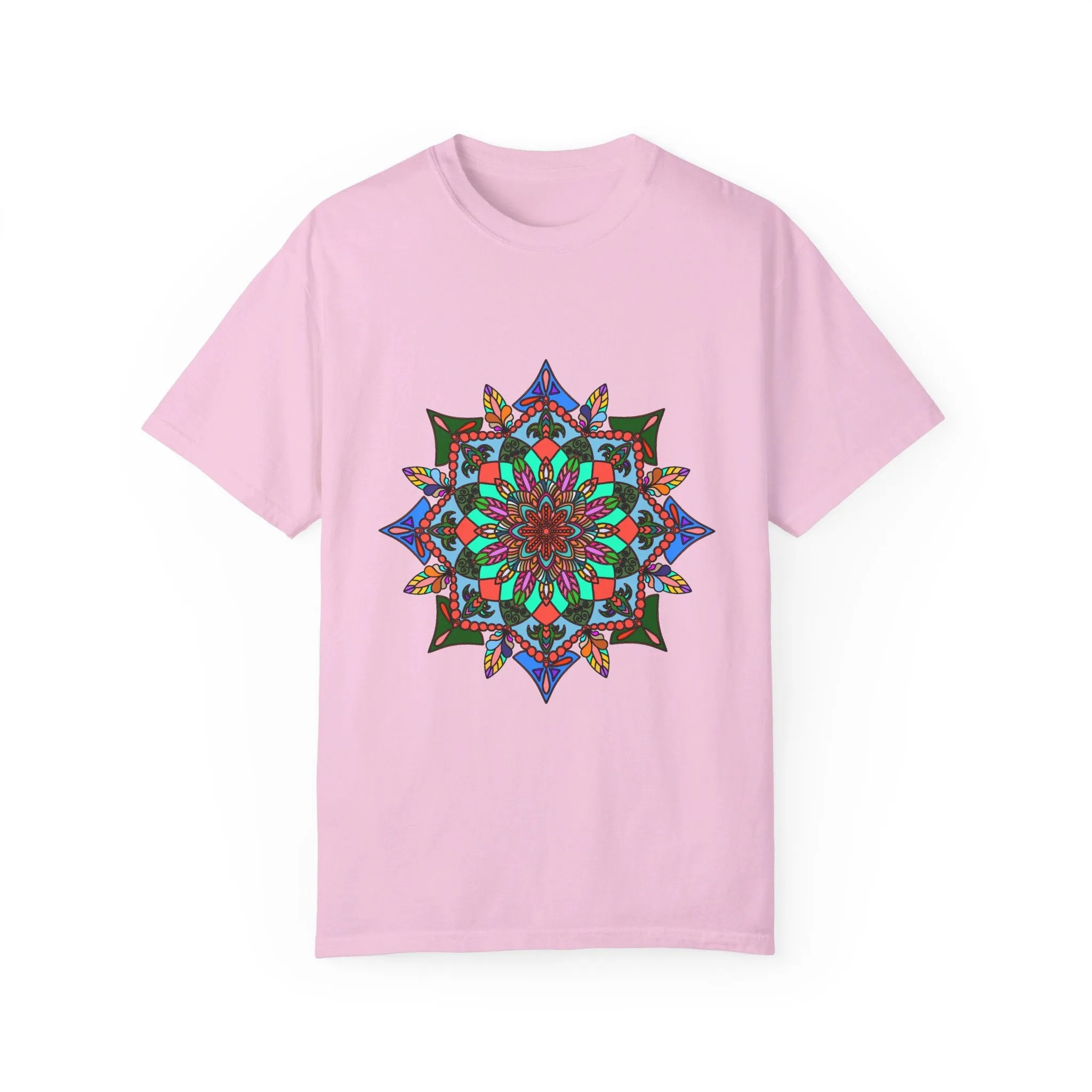 Handmade Mandala T-Shirt - 100% Ring-Spun Cotton