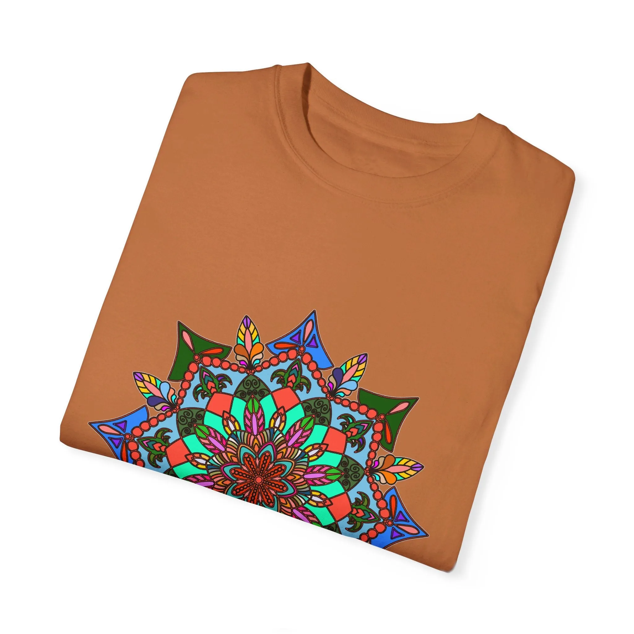 Handmade Mandala T-Shirt - 100% Ring-Spun Cotton