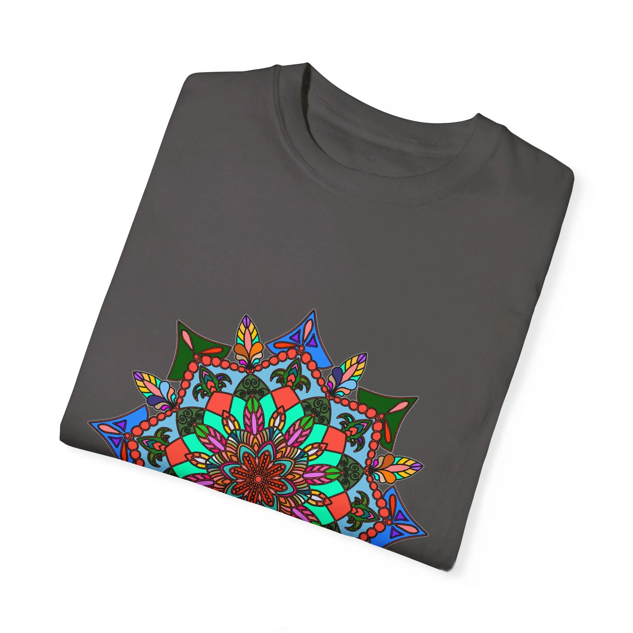 Handmade Mandala T-Shirt - 100% Ring-Spun Cotton