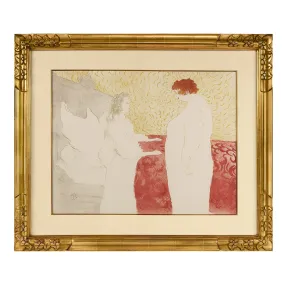 Henri de Toulouse-Lautrec "Woman in Bed, Profile" Lithograph