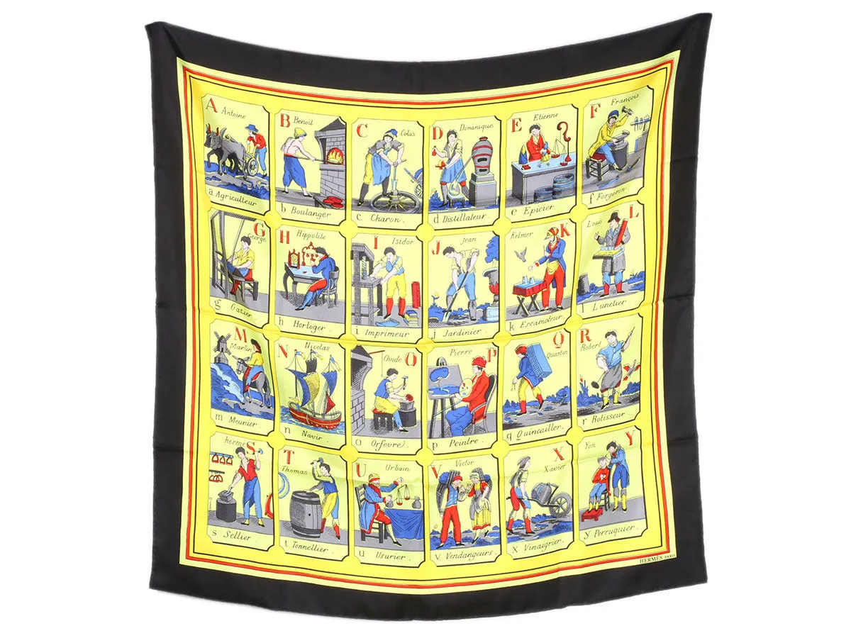 Hermès Alphabet de Métiers Scarf