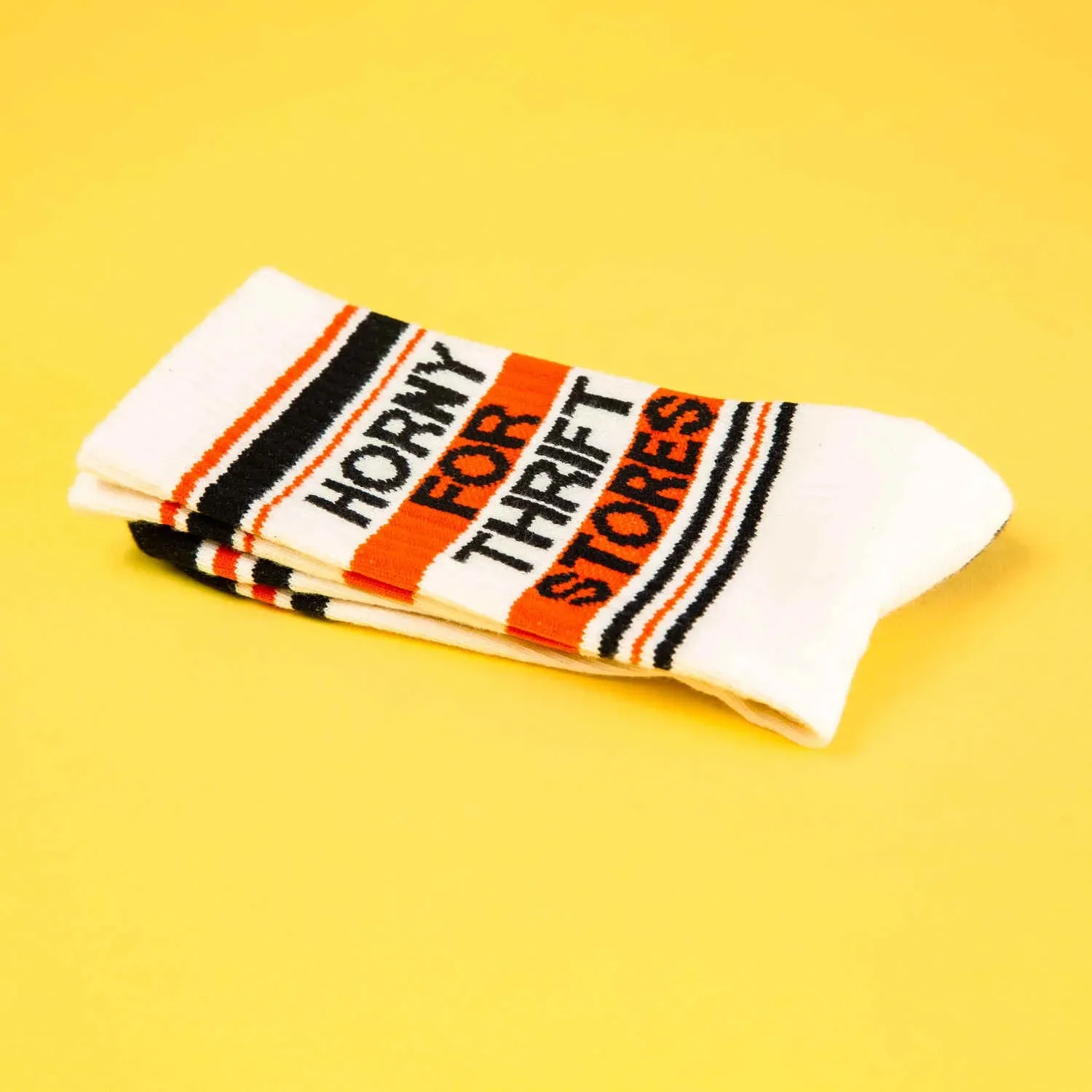 Horny For Thrift Stores Crew Socks