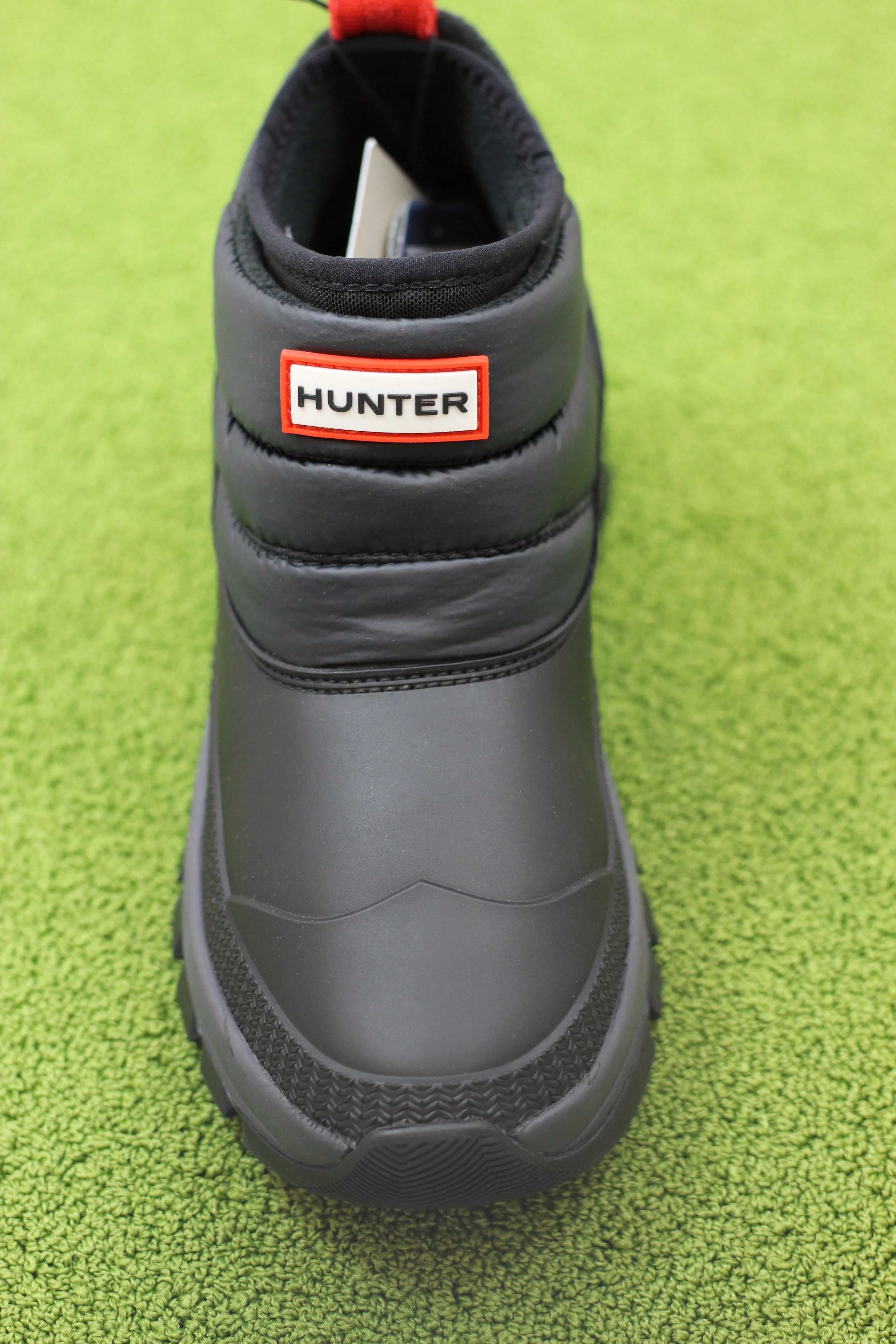 Hunter Women's Original Snow Ankle Boot - Black Nylon/Rubber/Fleece