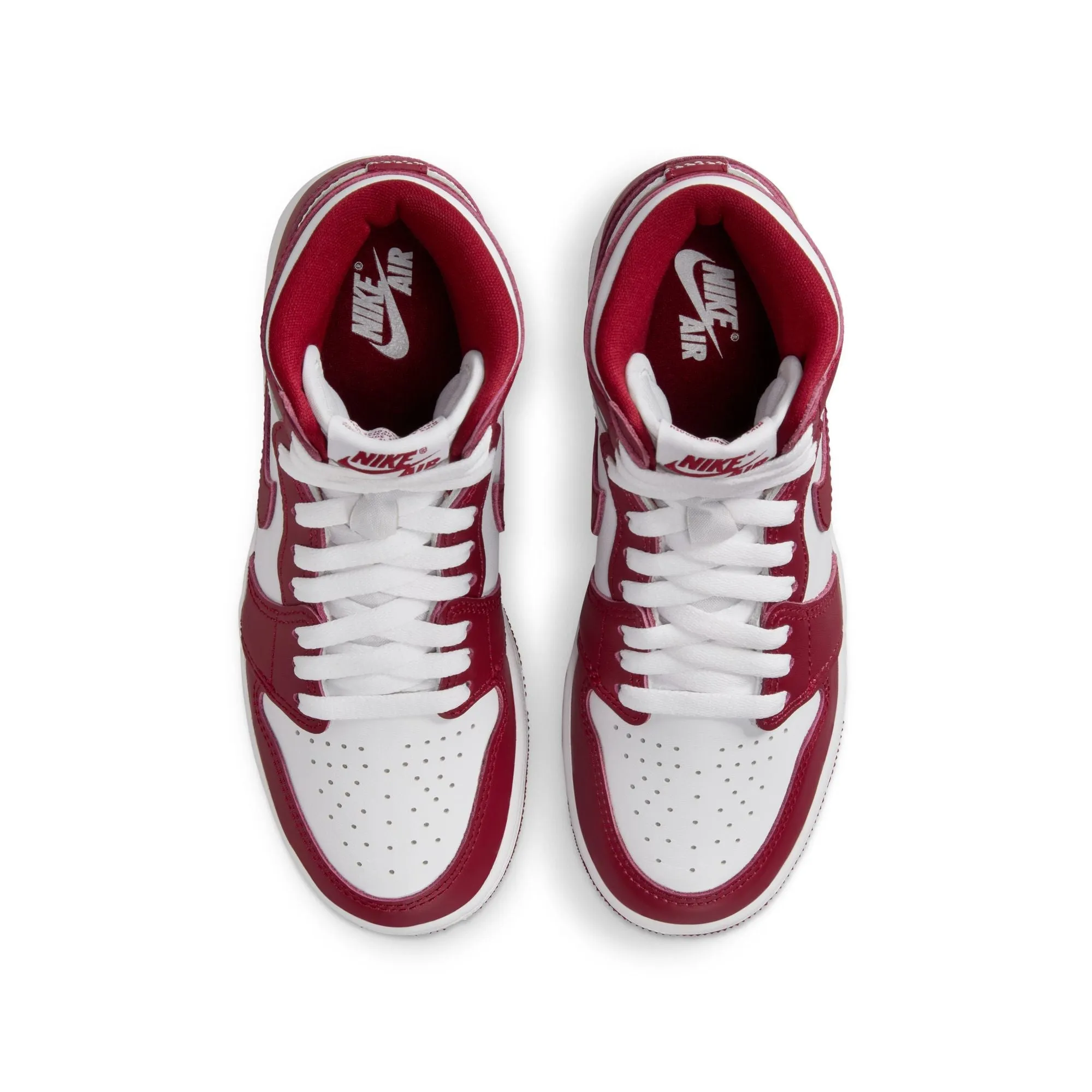 Jordan - Boy - GS Air Jordan 1 High OG - White/Team Red - Release