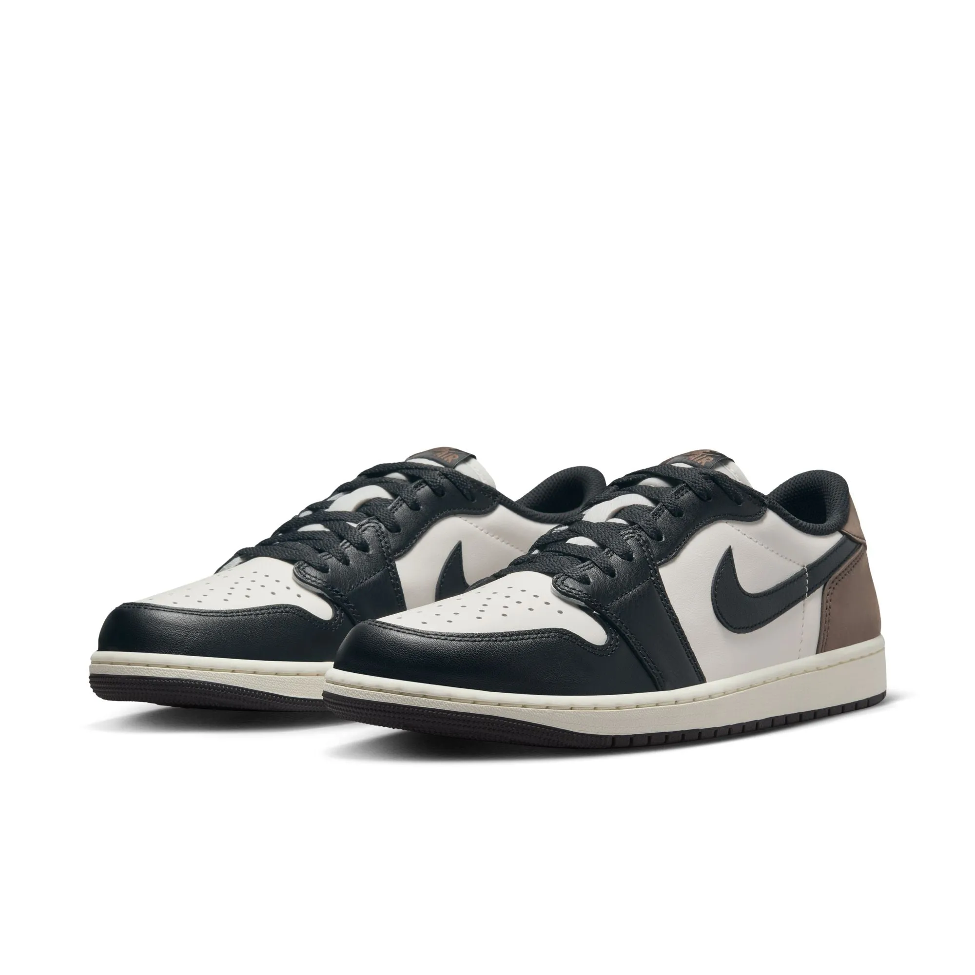 Jordan - Men - Air Jordan 1 Low OG - White/Black/Dark Mocha