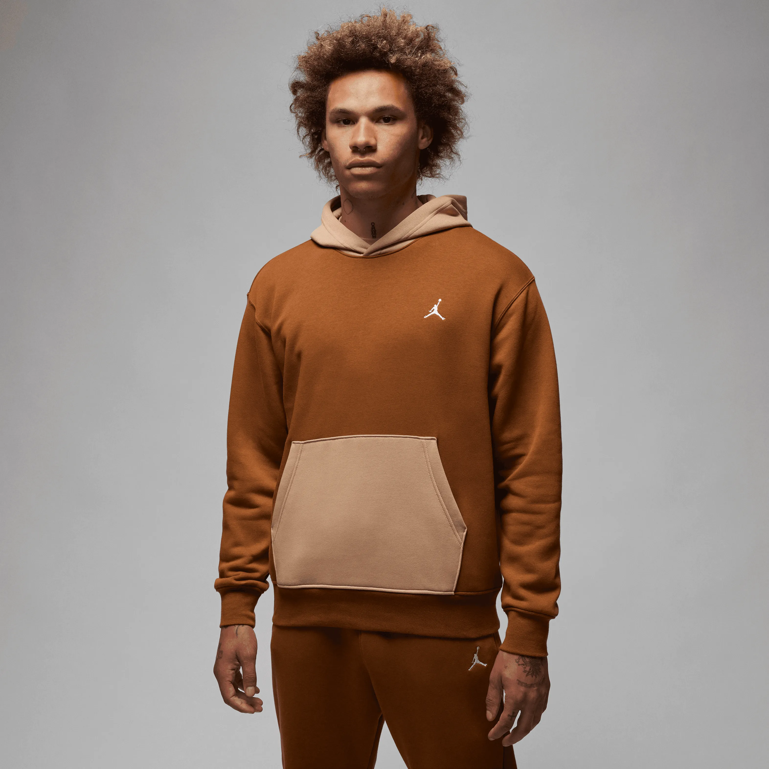 Jordan - Men - Essentials Pullover Hoodie - British Tan/Ale Brown/Hemp/White