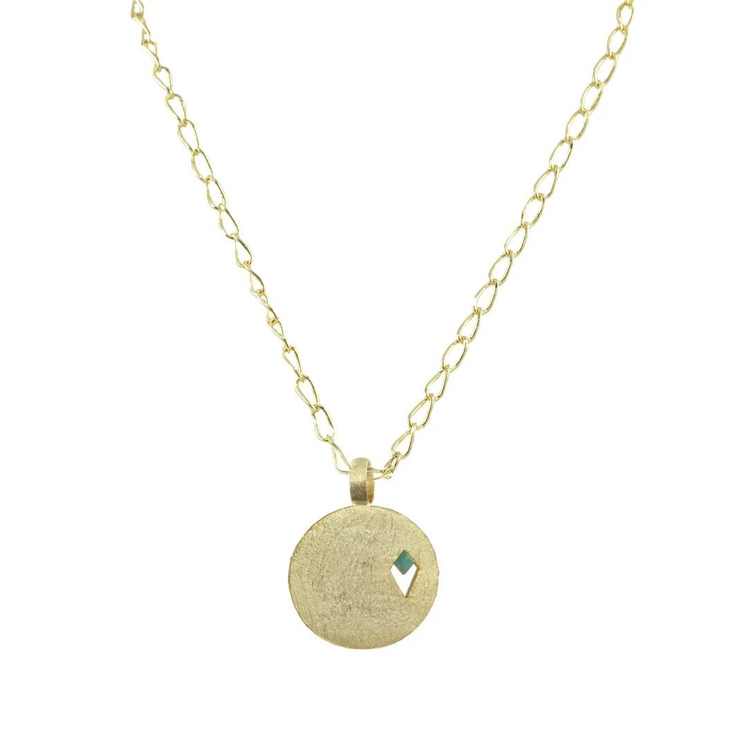 Juju Short Necklace with a Coin