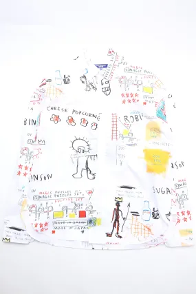 Junya Watanabe MAN x Jean-Michel Basquiat Wide Fit Cotton Shirt - White/Black/Yellow/Red