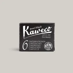 KAWECO  FOUNTAIN INK CARTRIDGE BLK 6