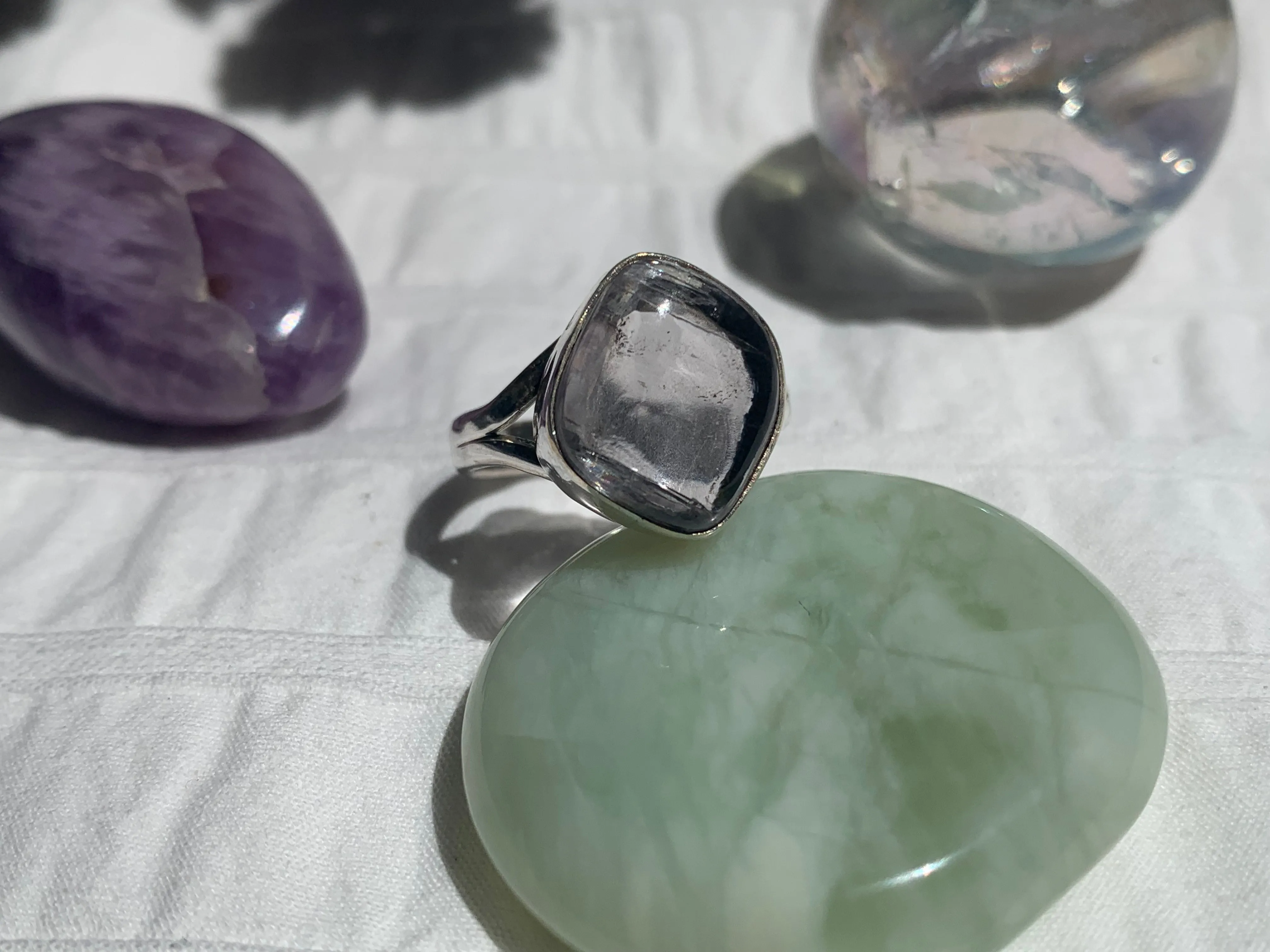 Kunzite Ariel Ring - Lozenge (US 9)