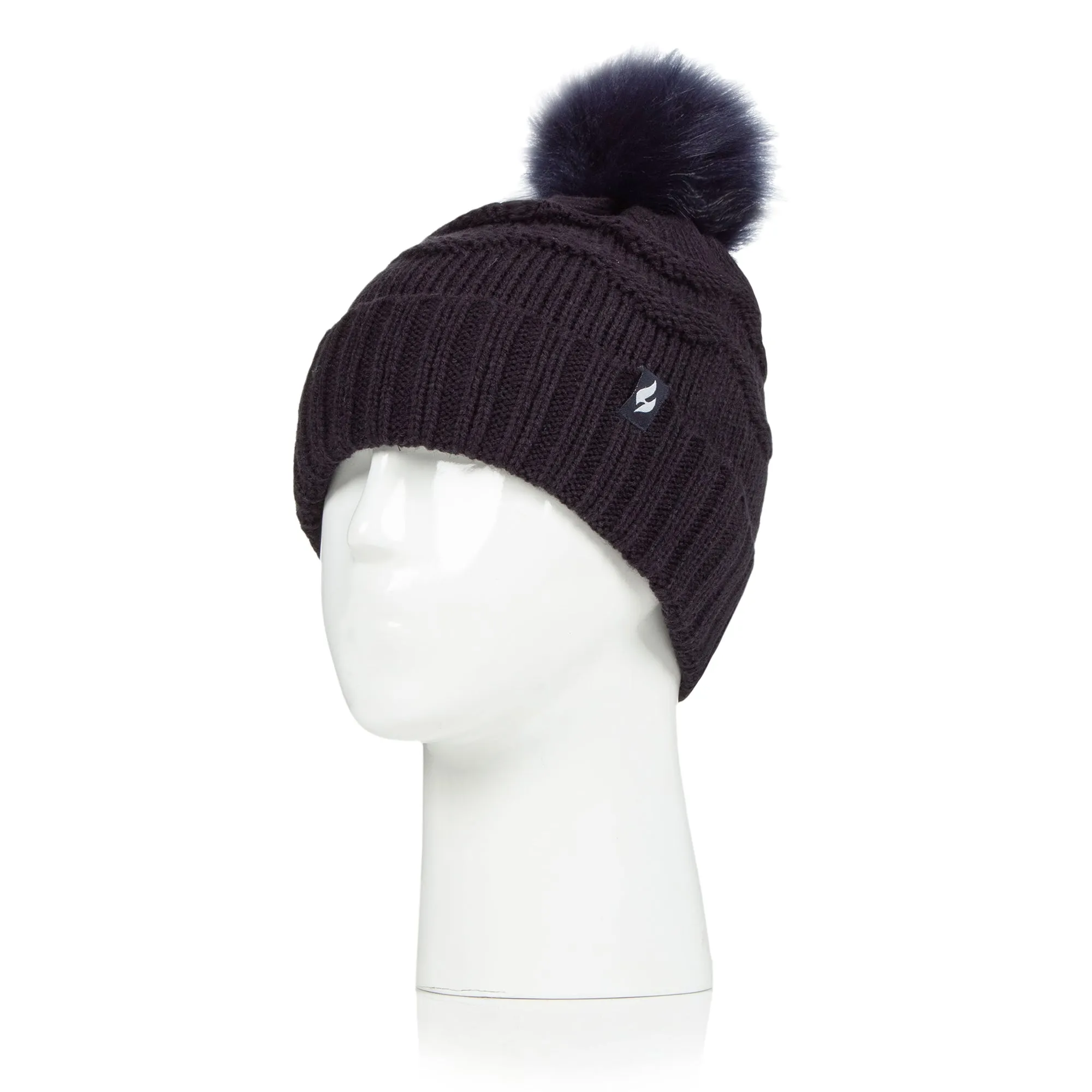 Ladies Cotswold Pom Pom Hat - Navy