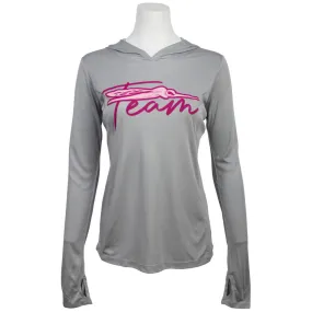 Ladies Team Hooded Performance Long Sleeve