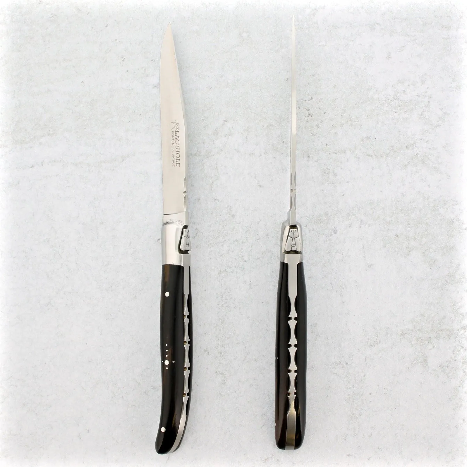 Laguiole Forged Steak Knives Ebony