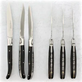 Laguiole Forged Steak Knives Ebony