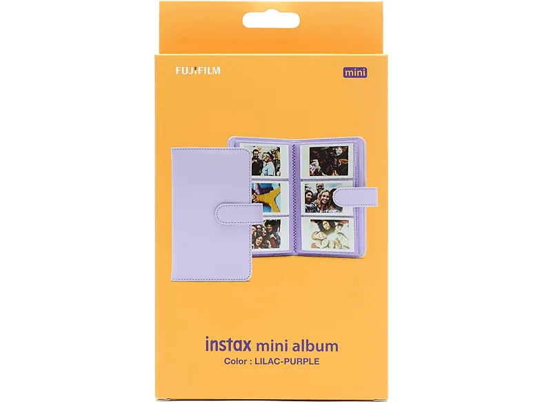 Álbum de fotos - Fujifilm Instax Mini, Para fotos de cámara instantánea, 180 fotos, Lilac Purple