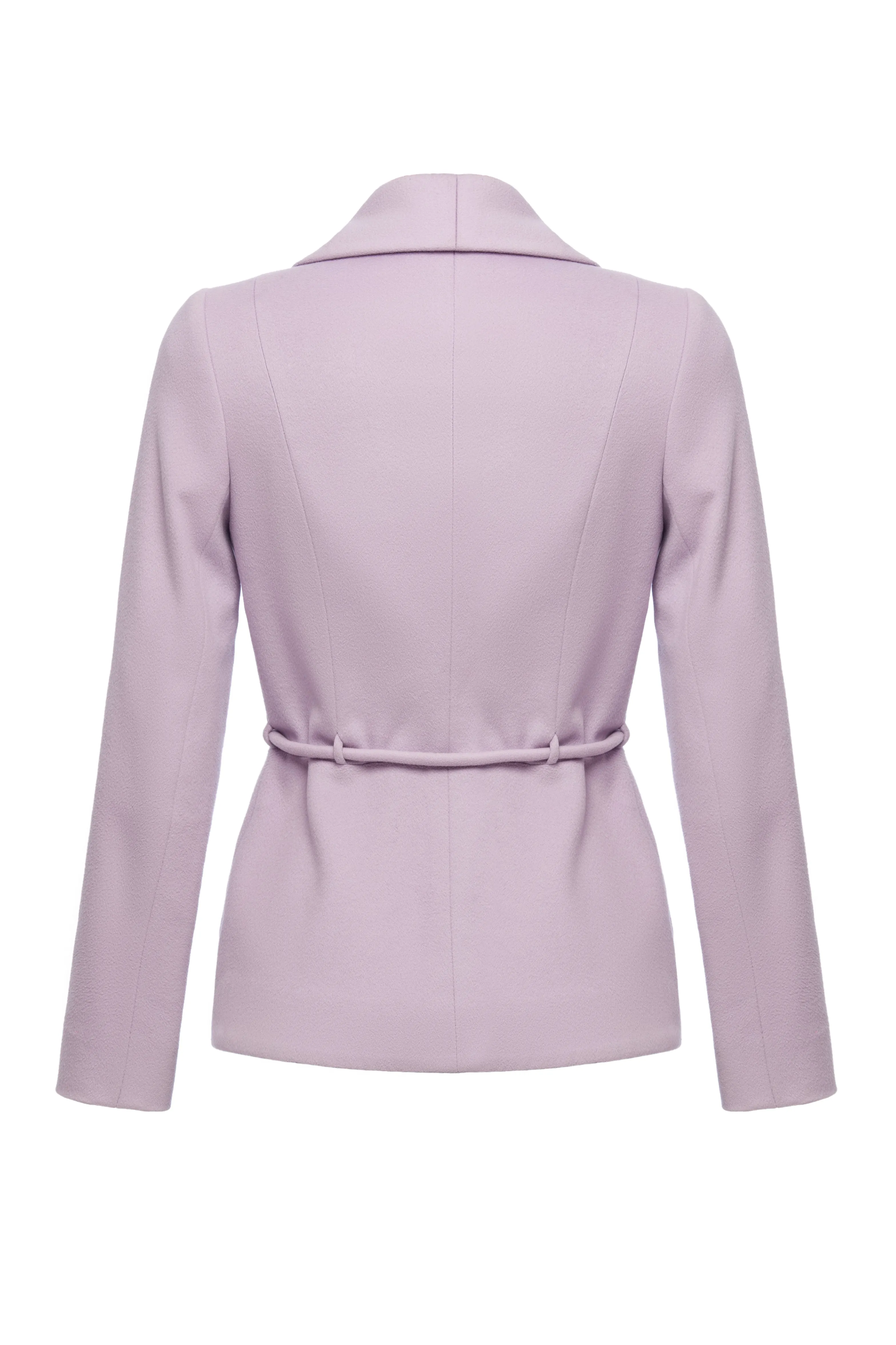 LEDODENDRON LUXURIOUS LILAC CASHMERE WOOL BLEND JACKET