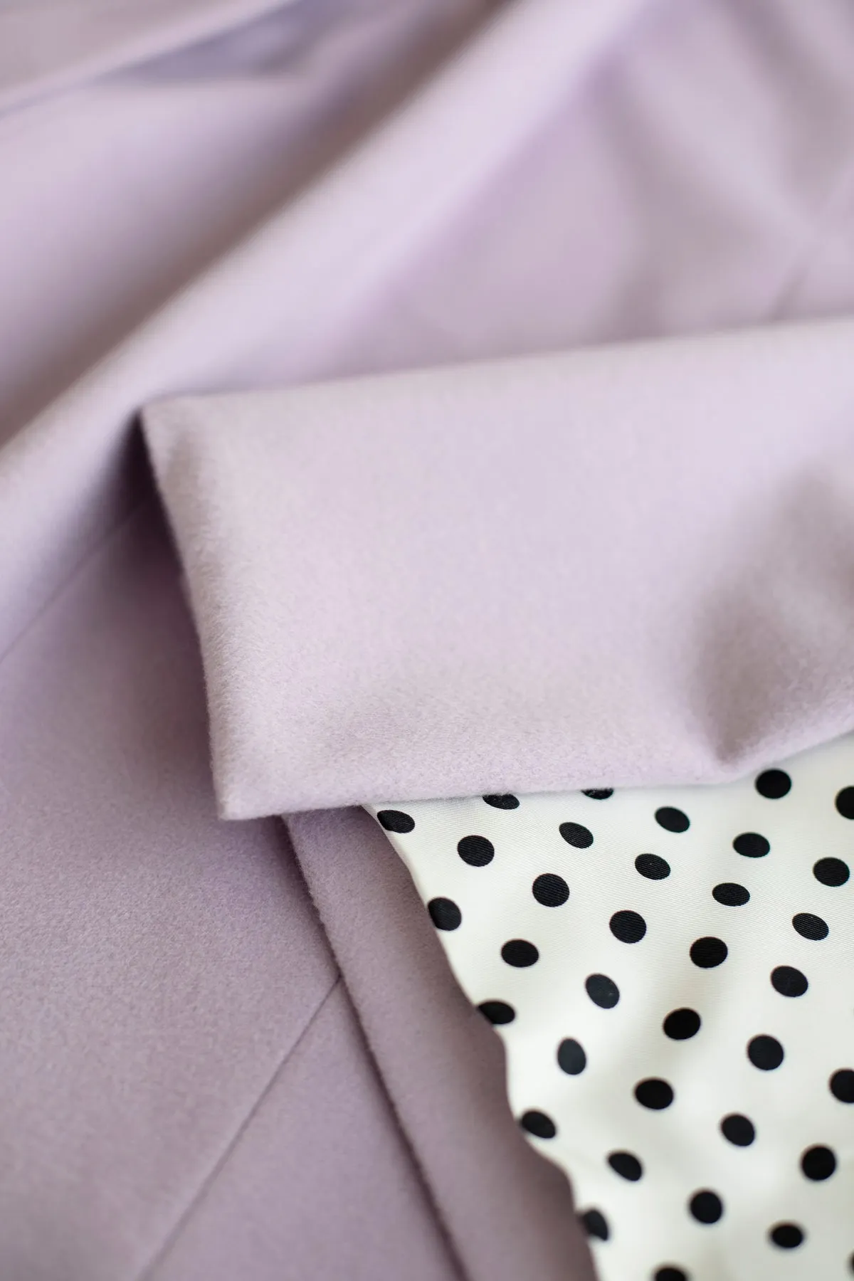 LEDODENDRON LUXURIOUS LILAC CASHMERE WOOL BLEND JACKET