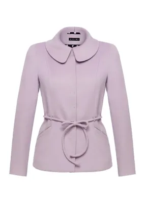 LEDODENDRON LUXURIOUS LILAC CASHMERE WOOL BLEND JACKET