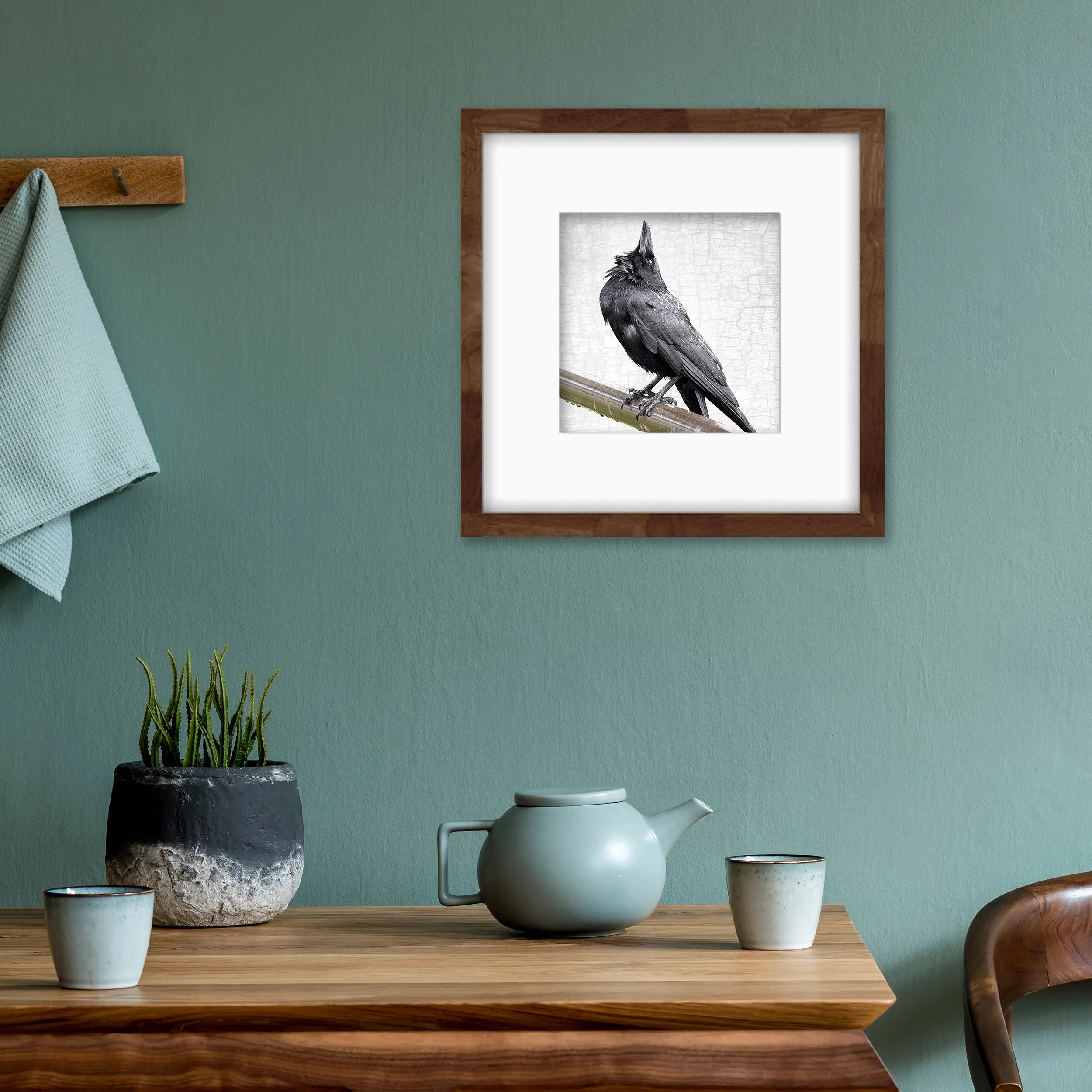 LOOK WAY UP - Fine Art Print, Crow Portrait Series