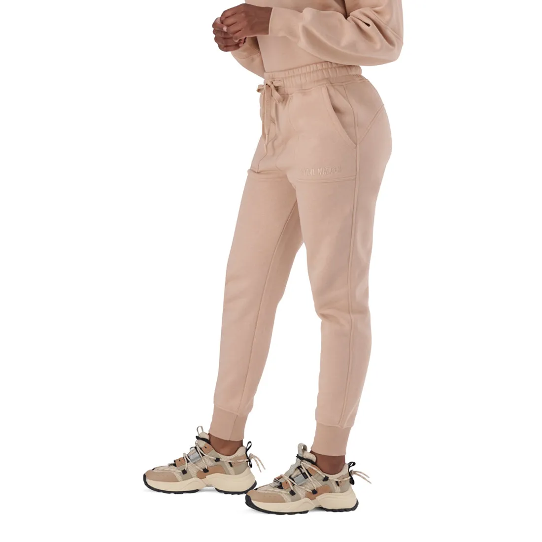 LUCY FAWN FLEECE JOGGER WITH PATCH POCKETS