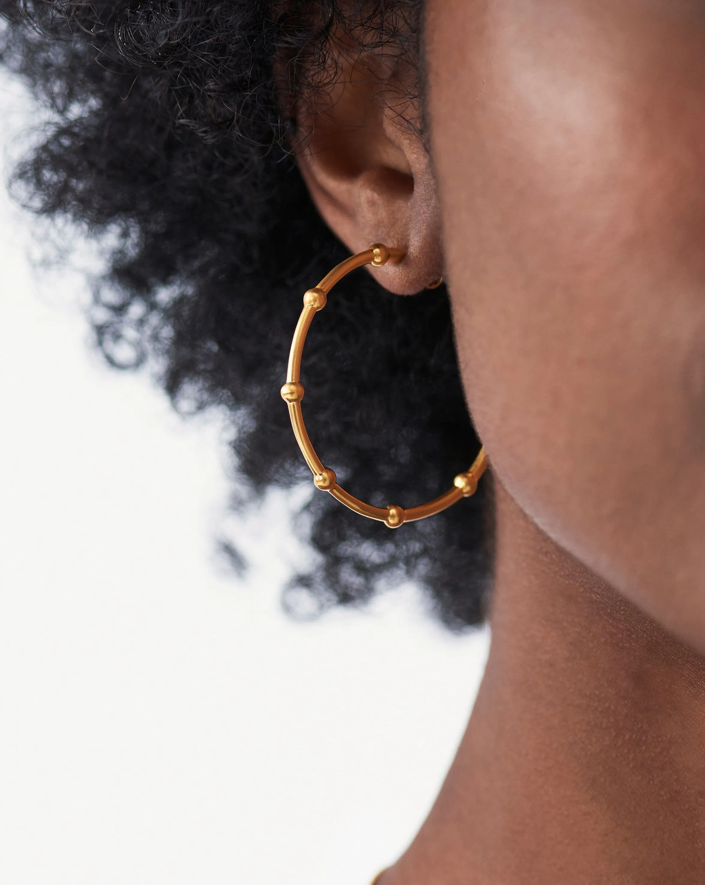 Lucy Williams Orb Hoop Earrings