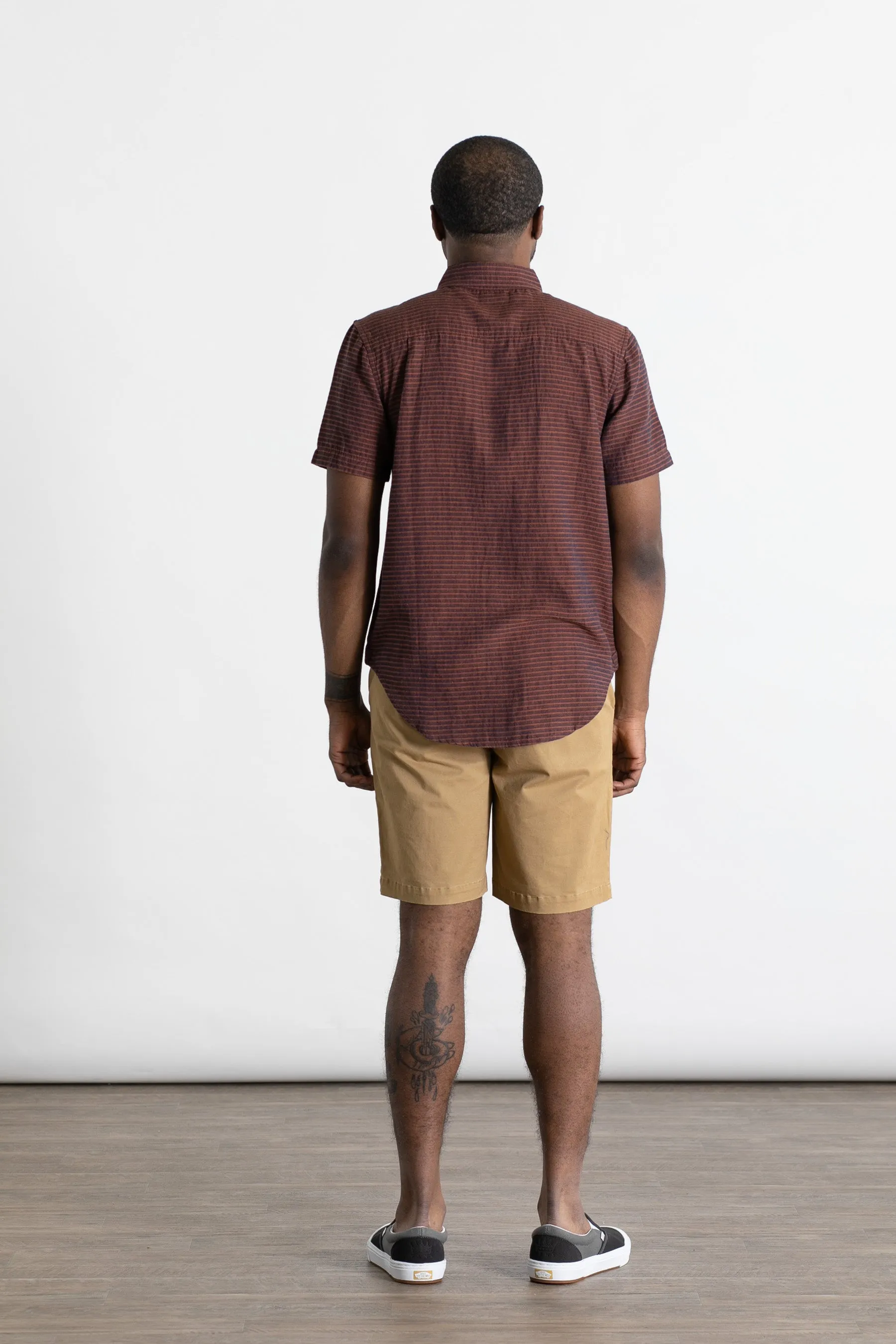 Malcolm Shirt / Red Subtle Stripe