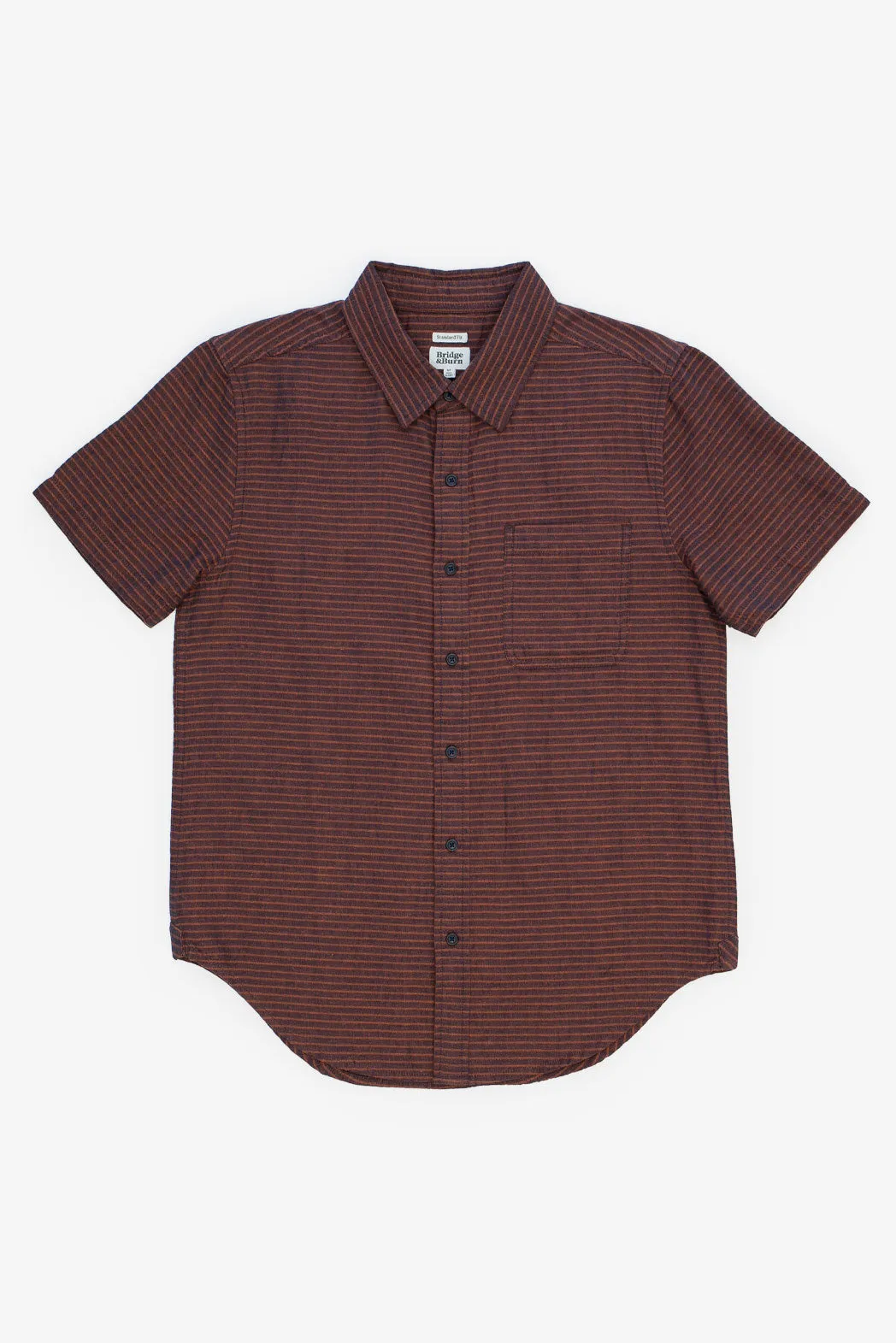 Malcolm Shirt / Red Subtle Stripe