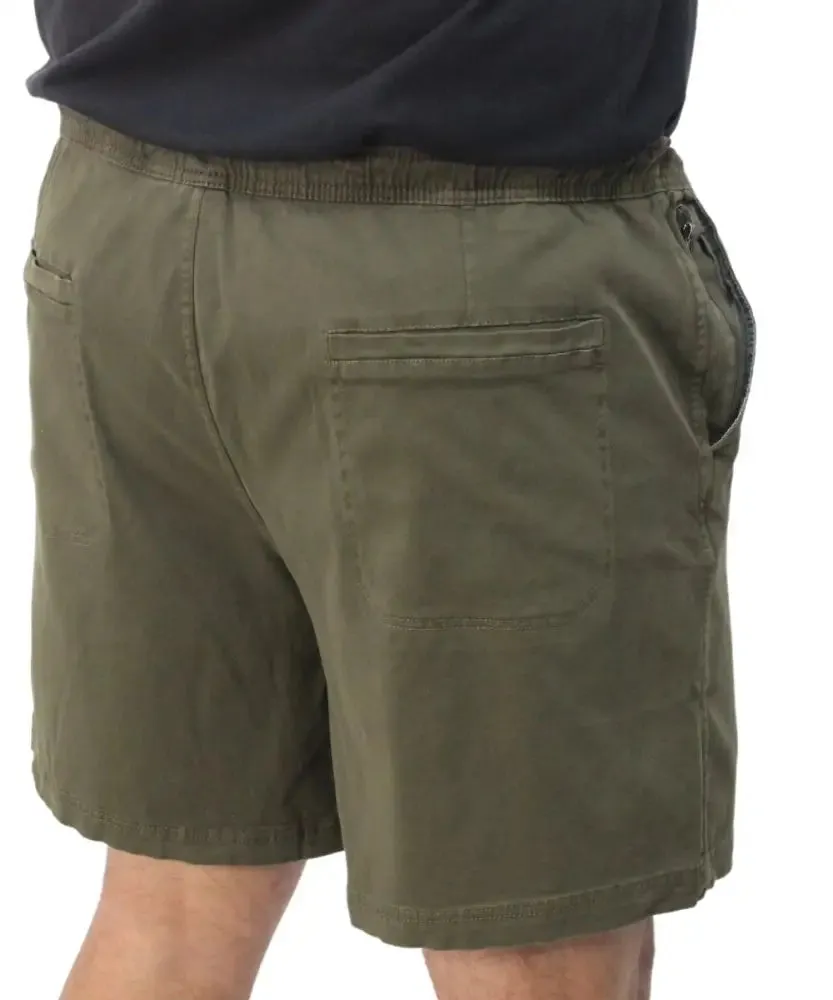 Mens Elasticated Cotton Shorts