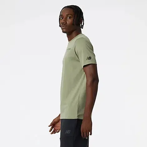 Men's Graphic Heathertech T-Shirt - Olive Leaf