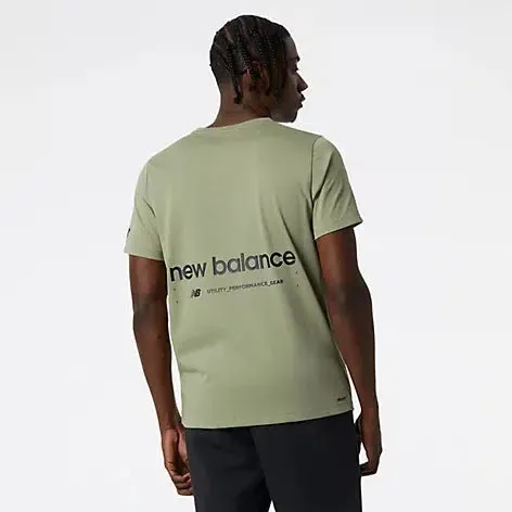 Men's Graphic Heathertech T-Shirt - Olive Leaf