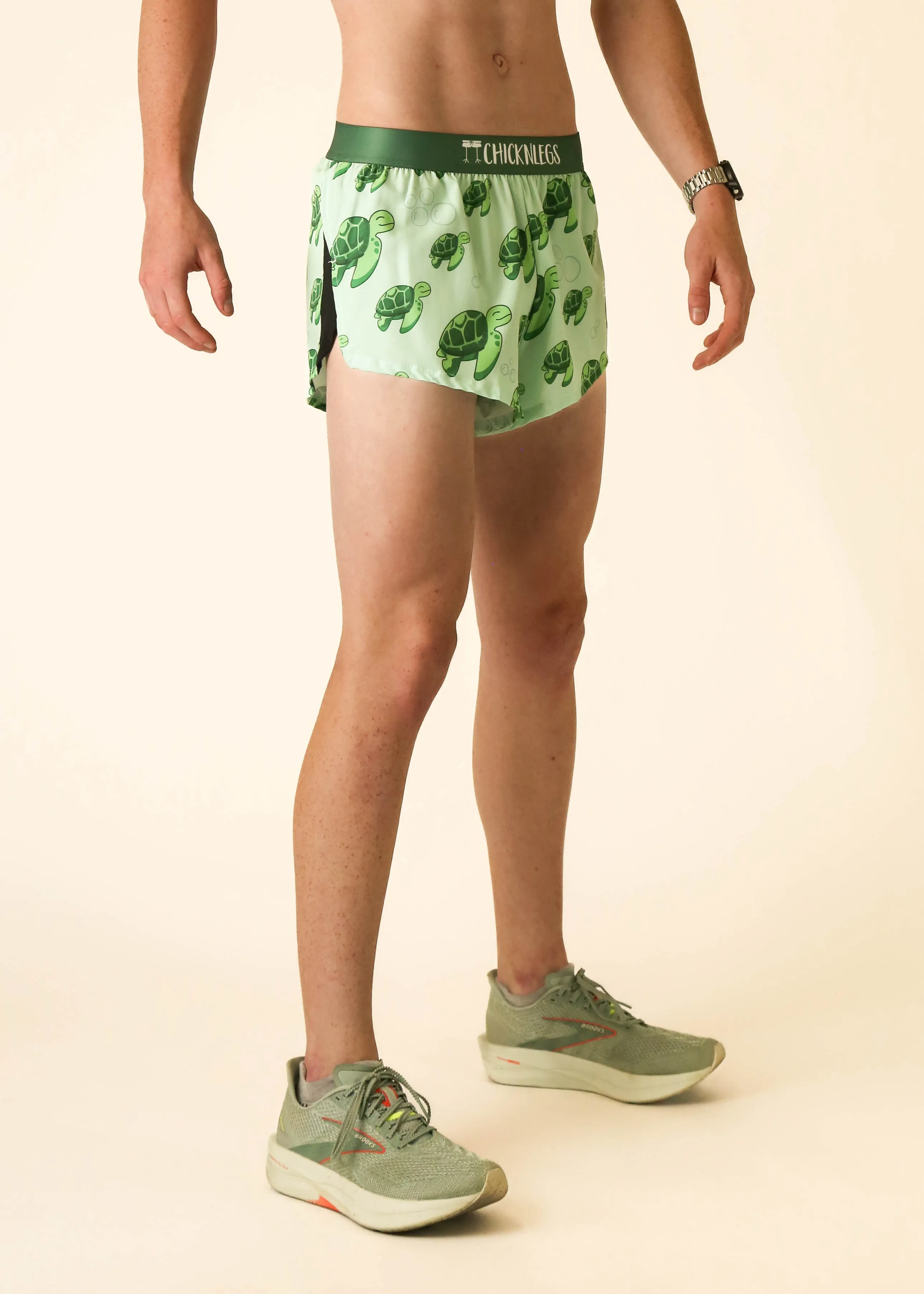 Men's Sea Turtles 2" Split Shorts