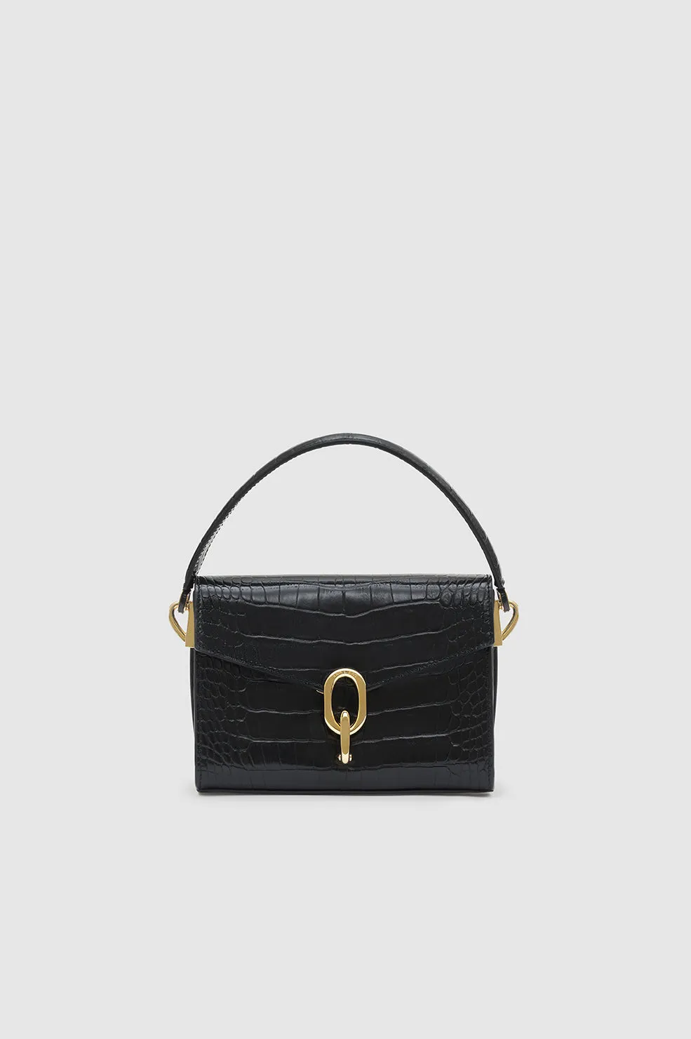 Mini Colette Bag - Black Embossed