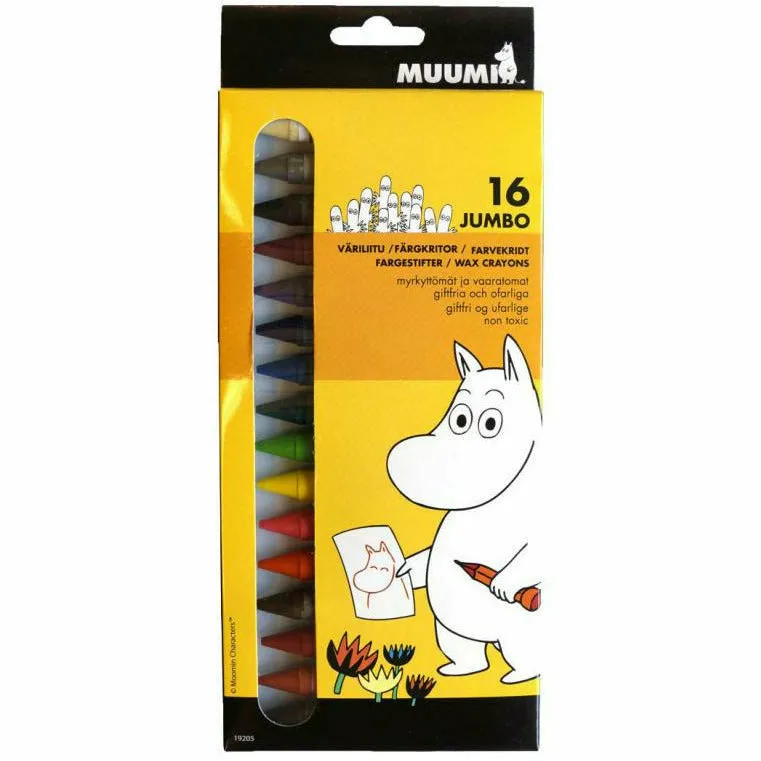 Moomin Jumbo Colour Crayons - Anglo-Nordic