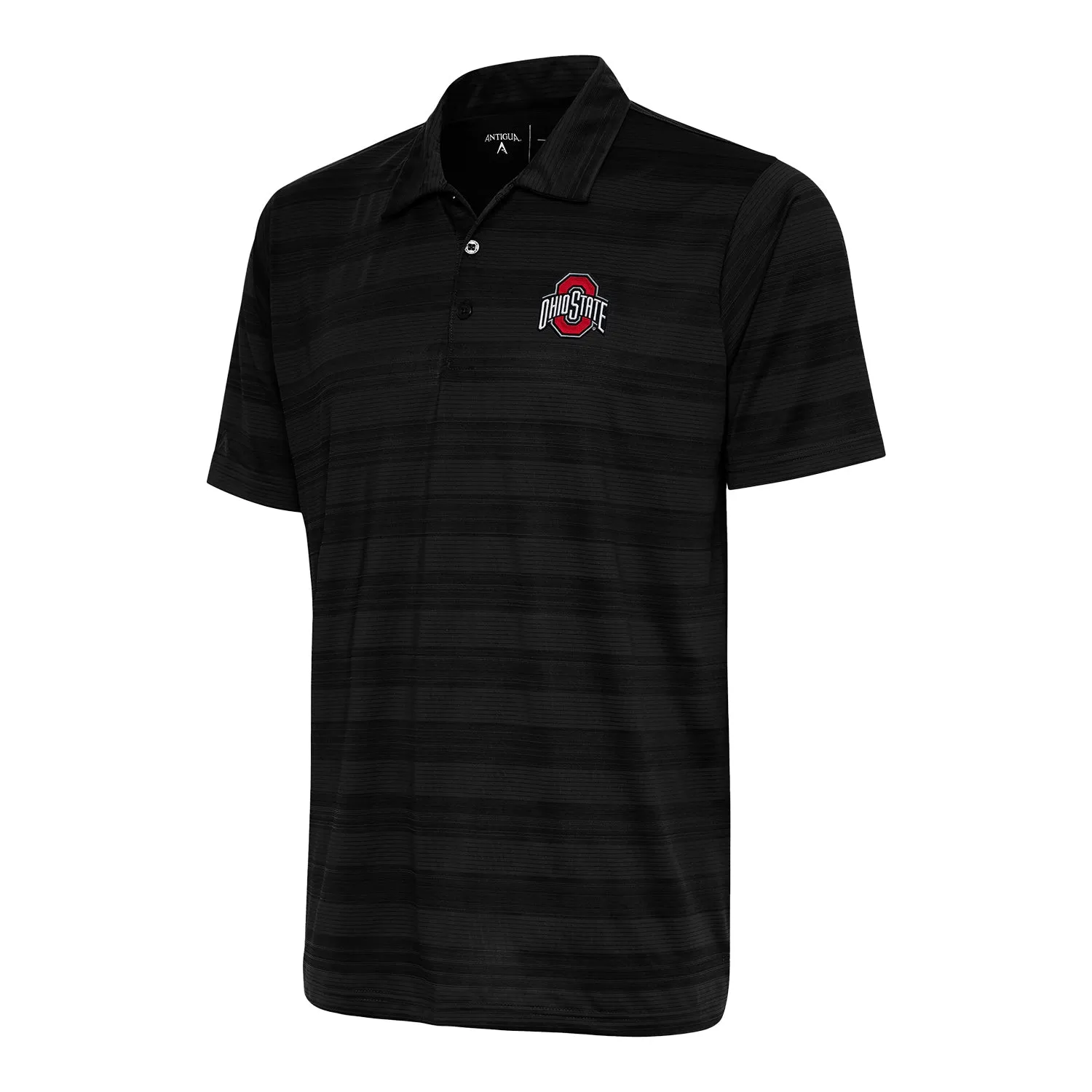 Ohio State Buckeyes Compass Black Polo