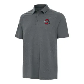 Ohio State Buckeyes Logo Set Gray Polo