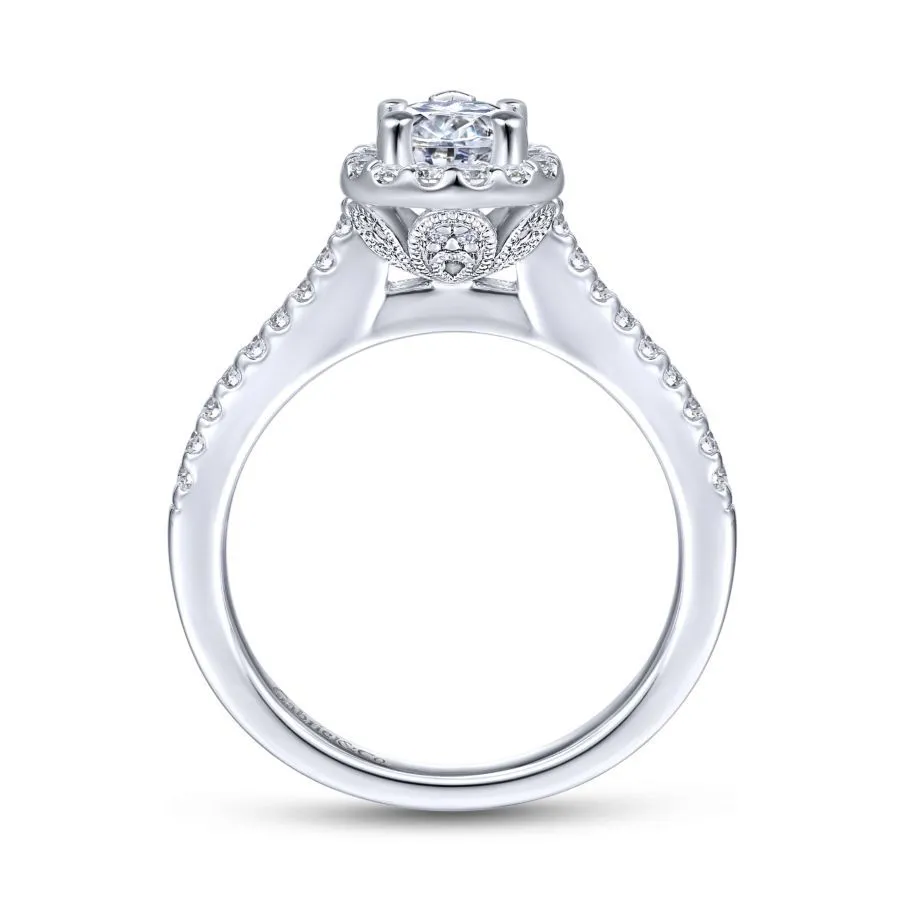 Paige Pear Engagement Ring Setting