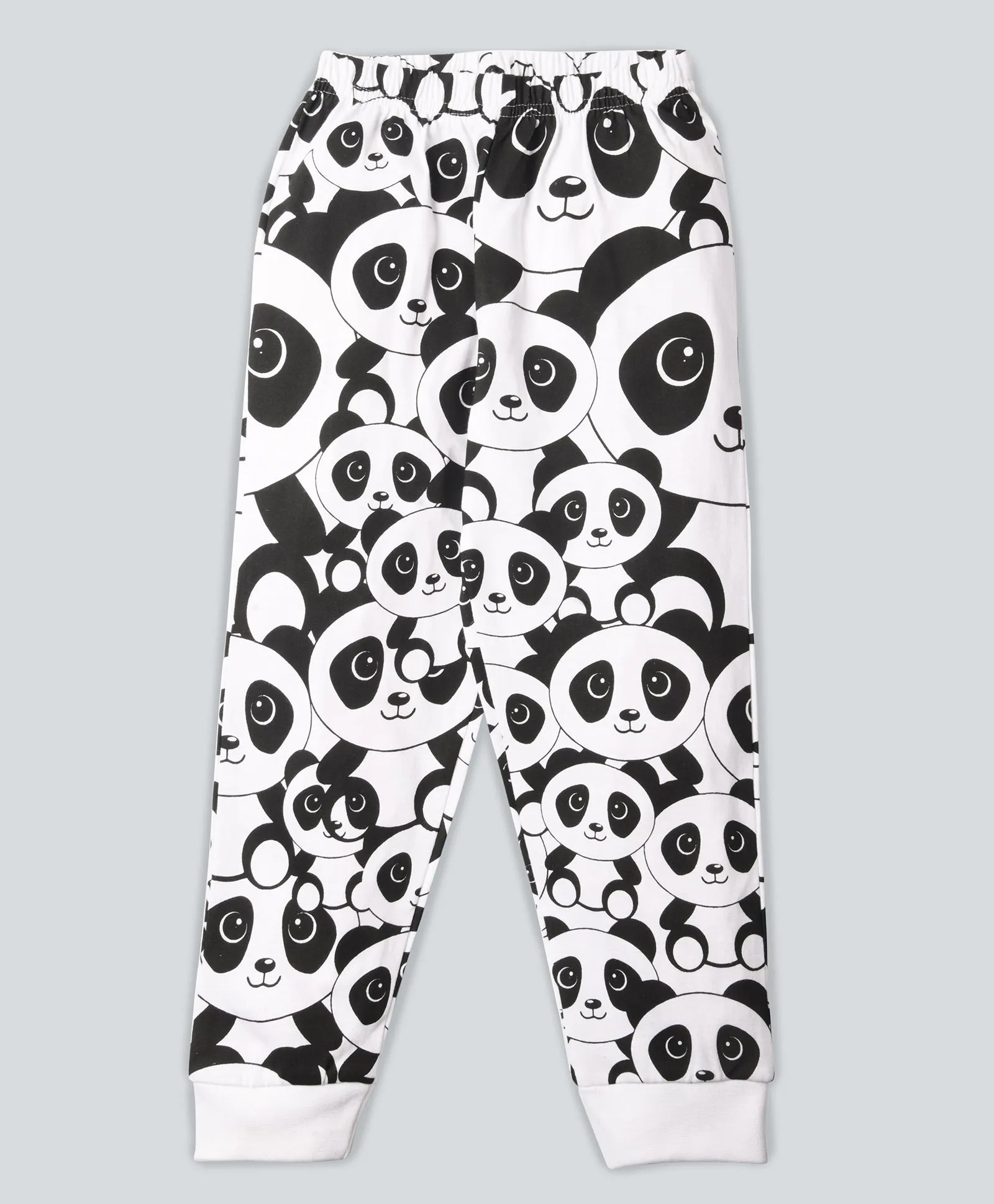 Panda Pattern Full Sleeves T-Shirt & Pants Set