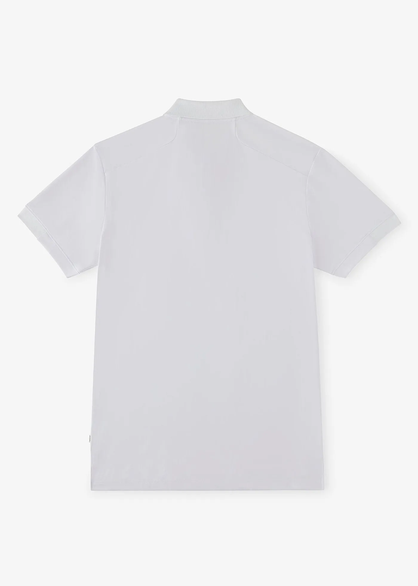 Performance Tipped Polo | White w/Yellow Tipping