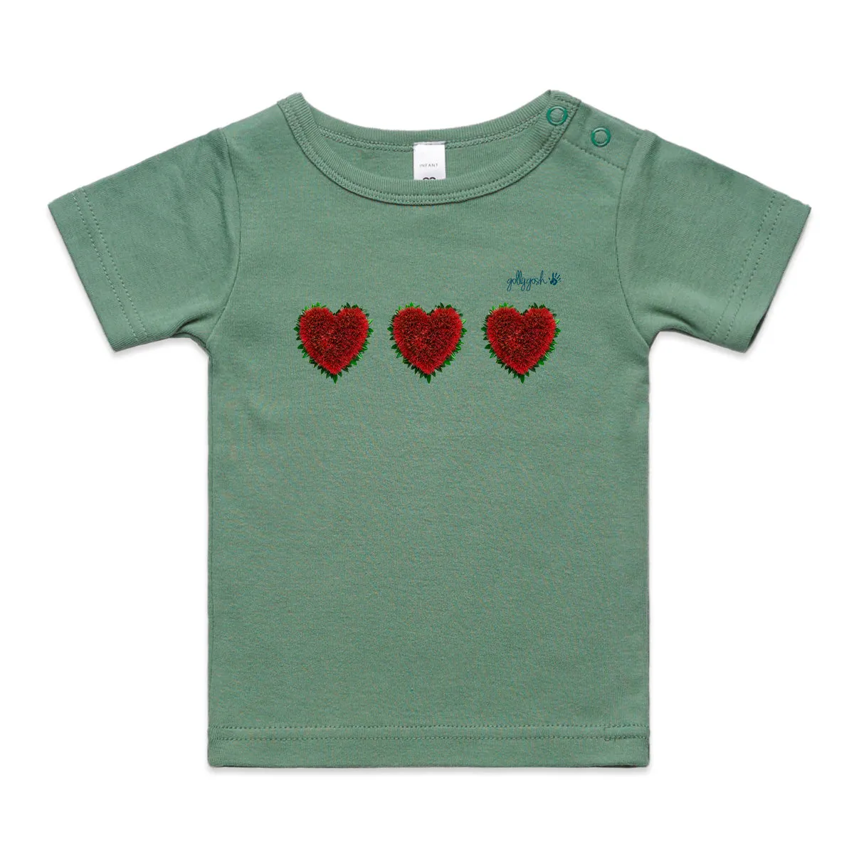 Pohutukawa Hearts - Infant Wee Tee