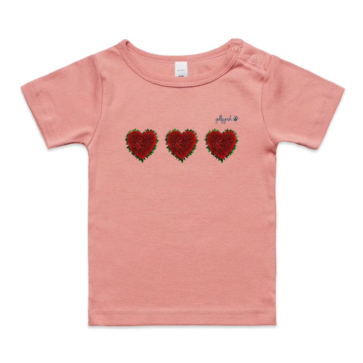 Pohutukawa Hearts - Infant Wee Tee