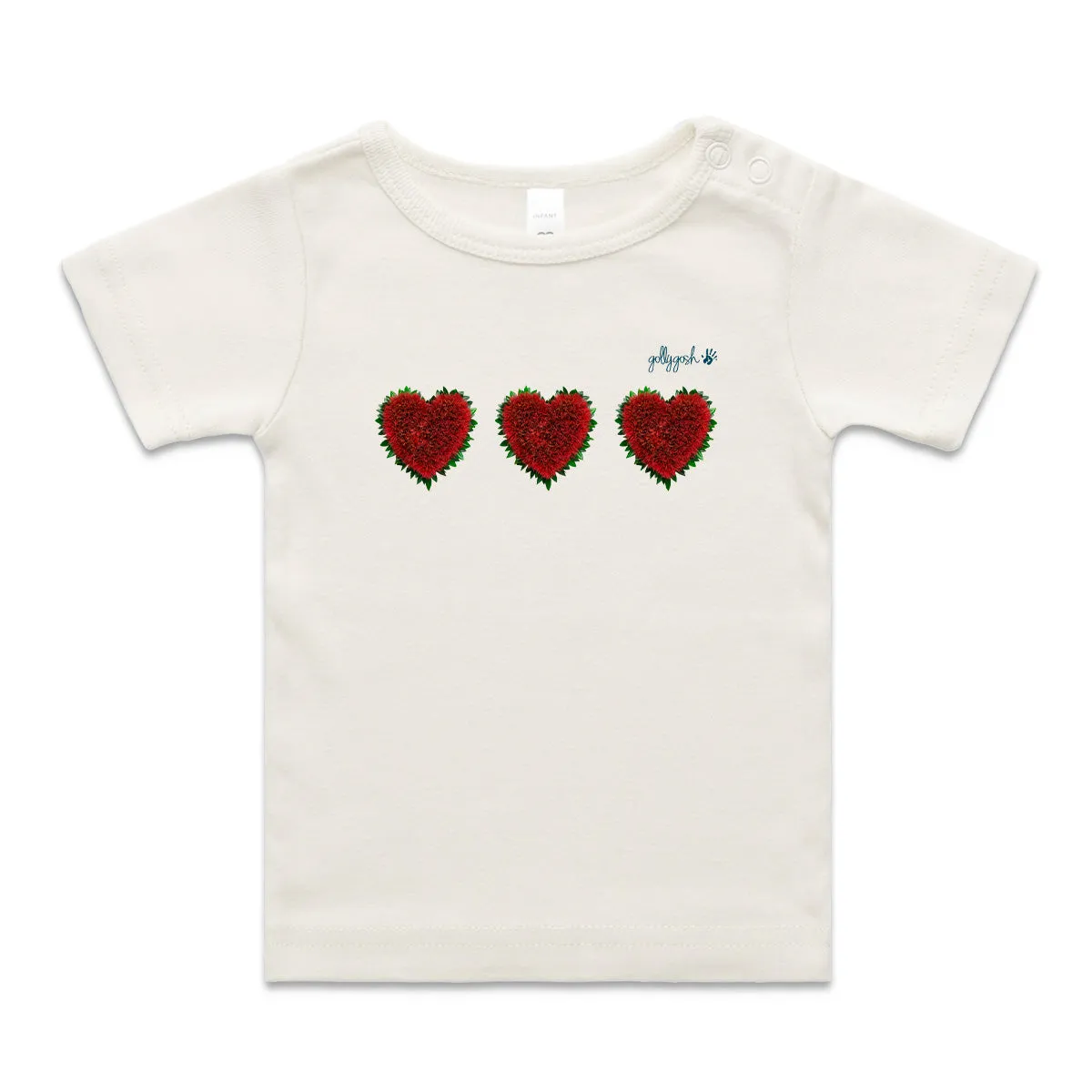 Pohutukawa Hearts - Infant Wee Tee