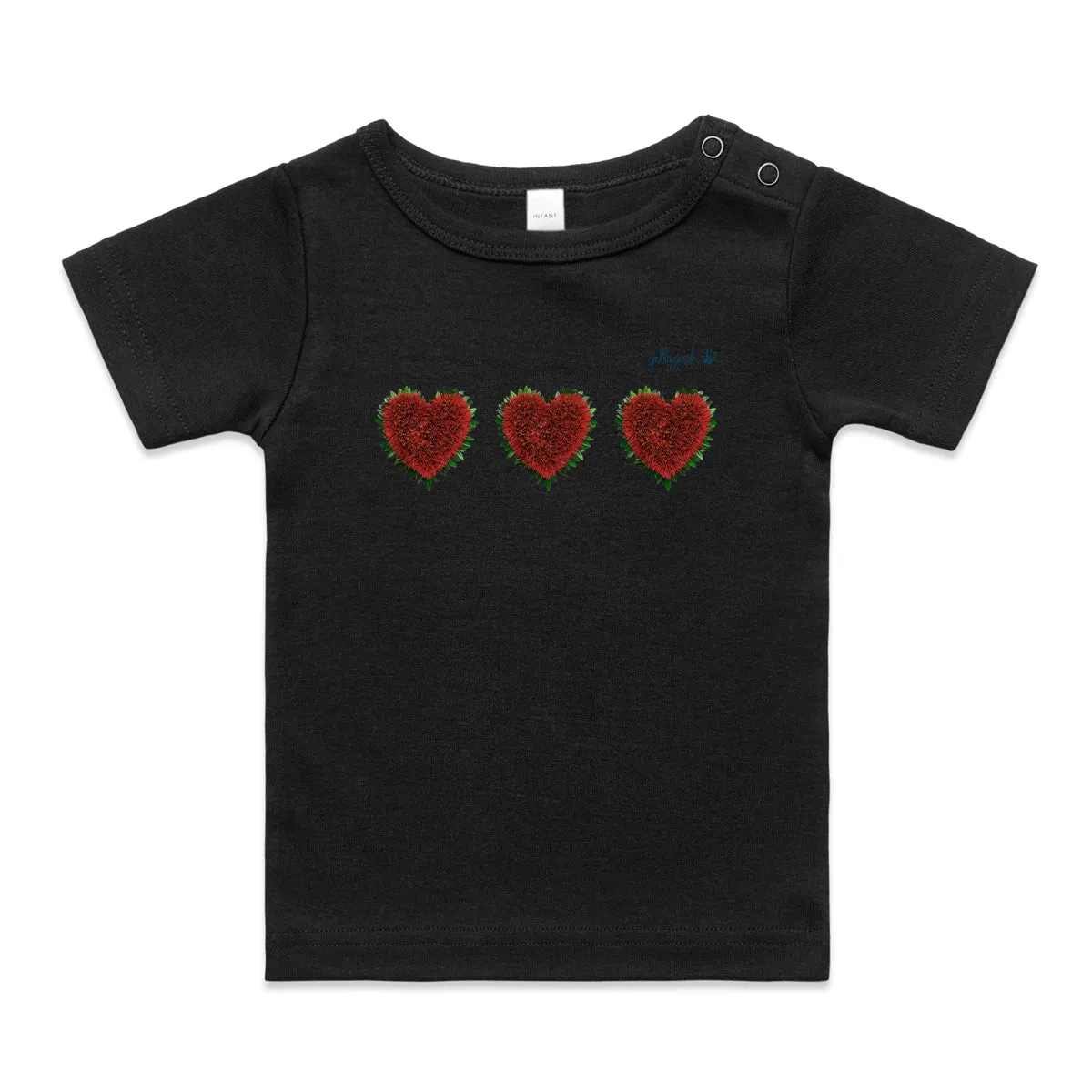 Pohutukawa Hearts - Infant Wee Tee