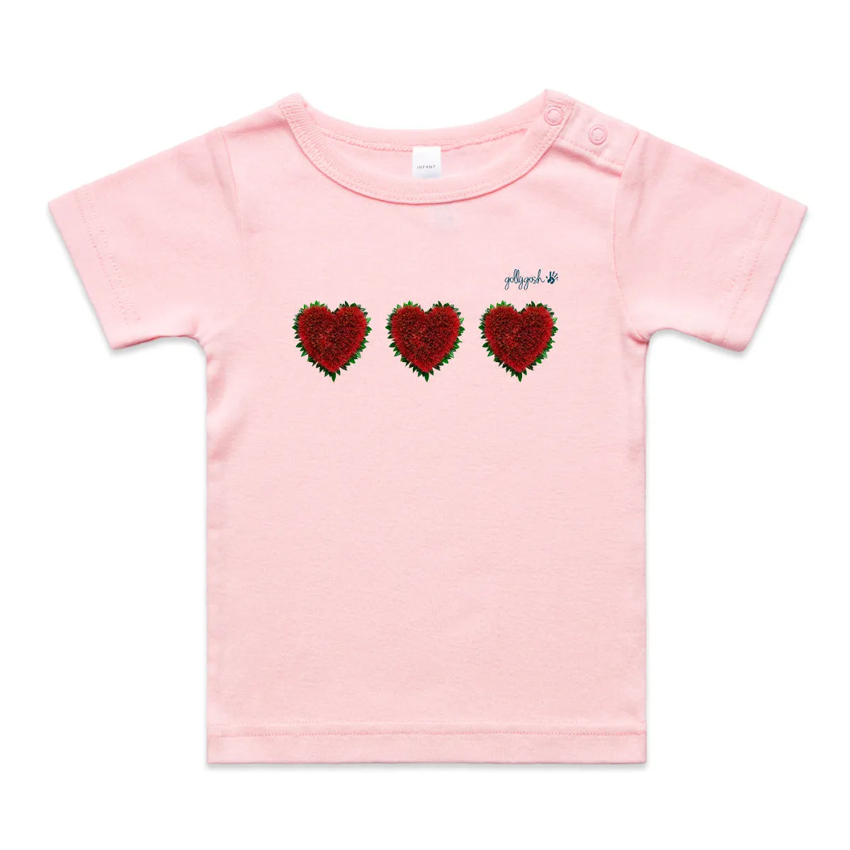 Pohutukawa Hearts - Infant Wee Tee