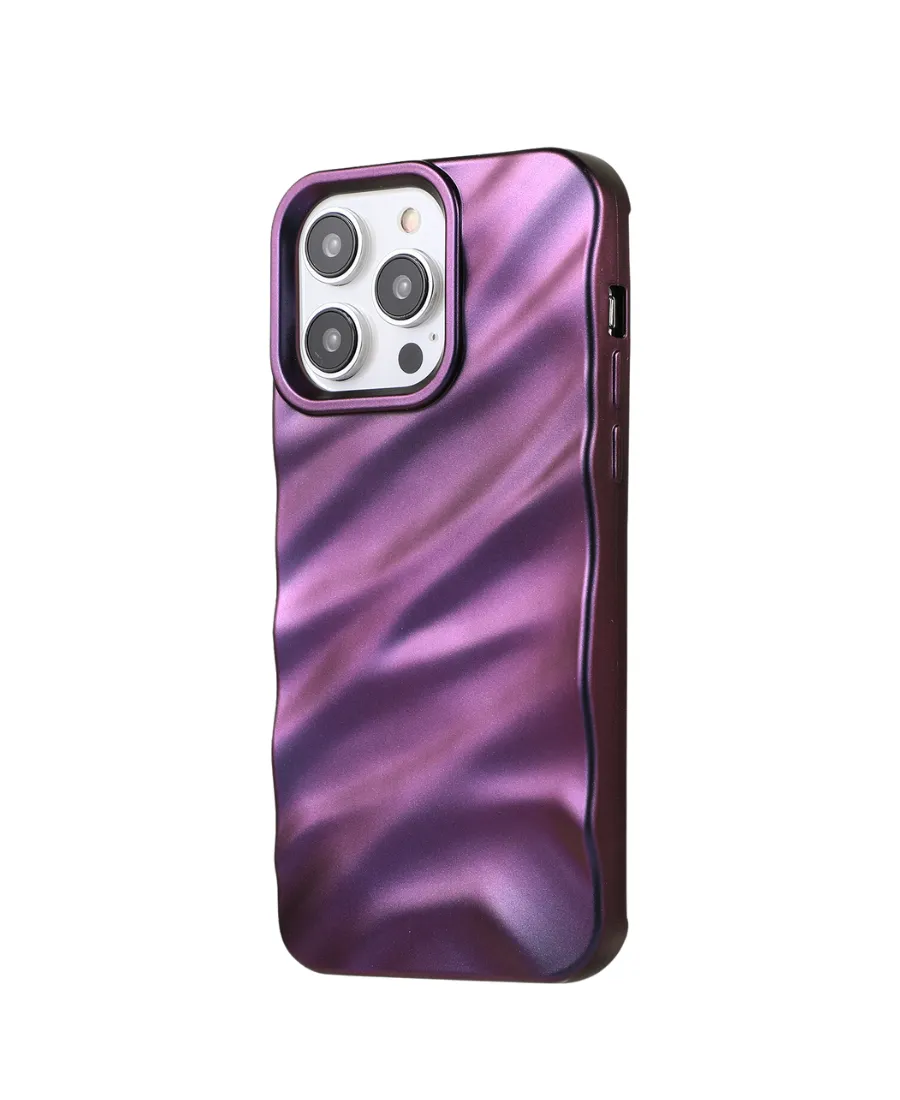 Purple Chrome Ripple Phone Case